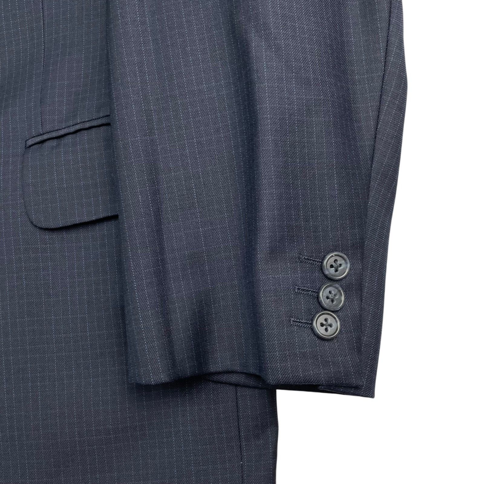 Jack Victor Jack Victor Men’s 100% Wool 3-Button Suit Navy Blue Check • Size 42L - 4 Thumbnail