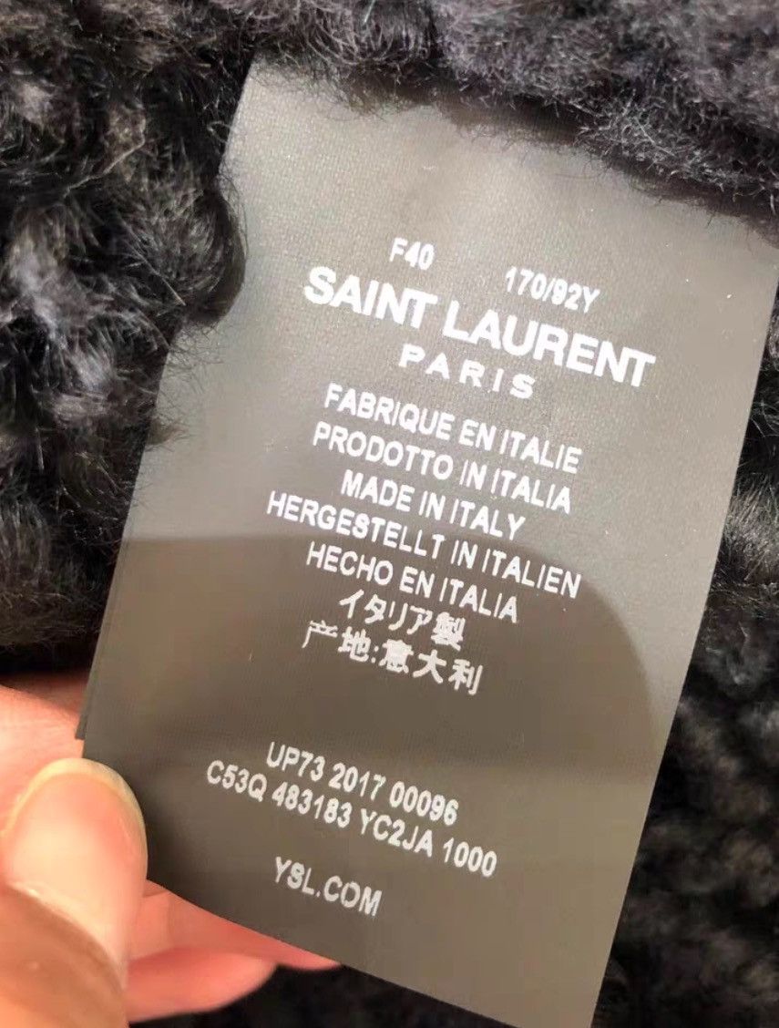 Saint Laurent Paris × Yves Saint Laurent Saint Laurent fur integrated pilot jacket c 2408-Nextarrow Size M / US 6-8 / IT 42-44 - 7 Thumbnail