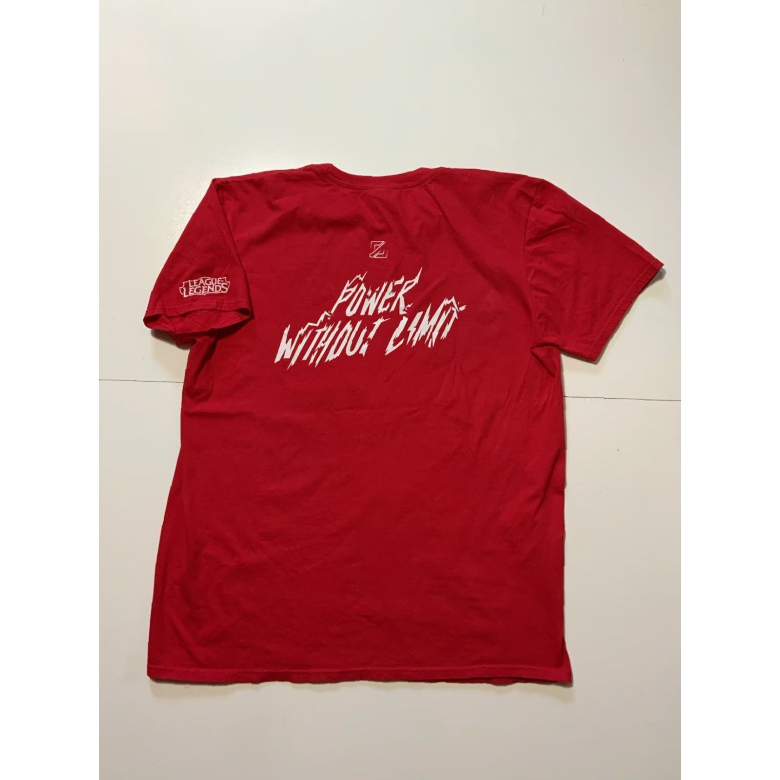 Anvil VINTAGE League Of Legends PAX East Exclusive Mid Lane Main Power Without Limit Gaming Graphic T-Shirt Sz. L Men Red Size US L / EU 52-54 / 3 - 2 Thumbnail
