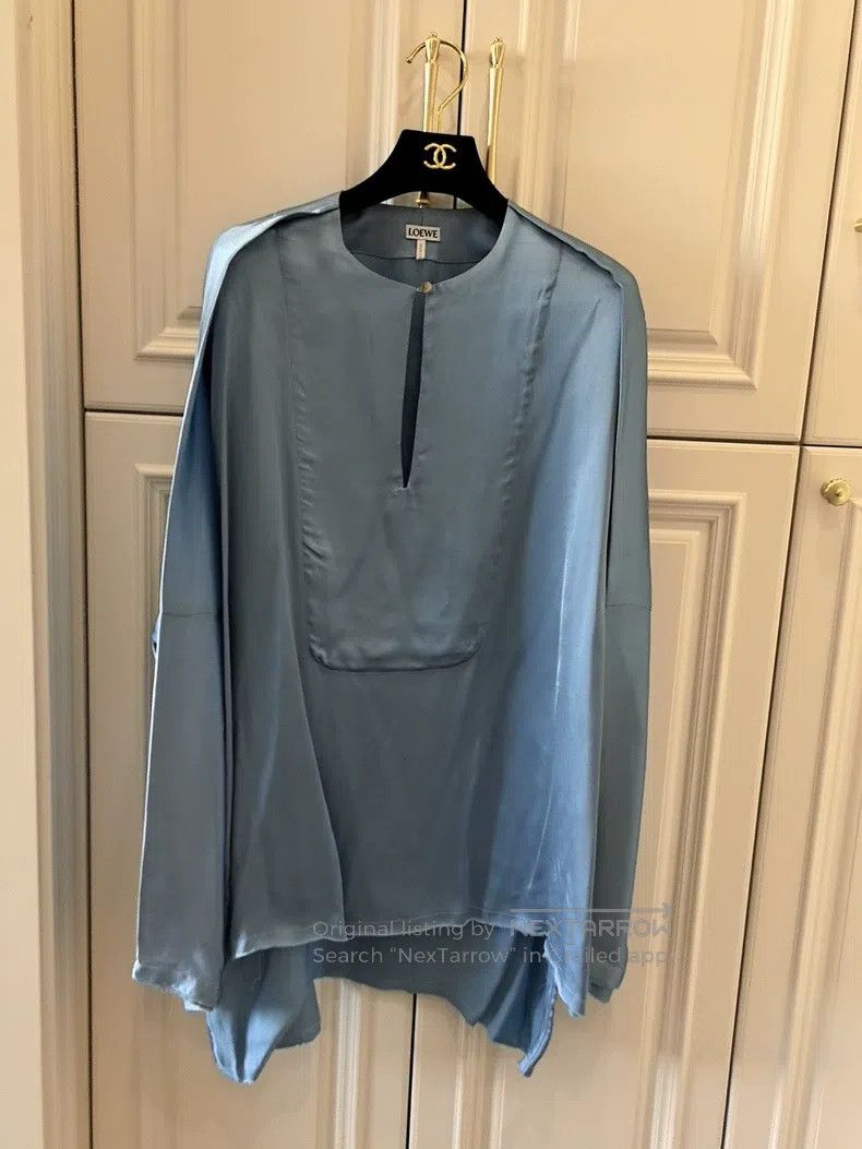 Loewe Loewe Silk Long Sleeve Shirt Size S / US 4 / IT 40 - 1 Thumbnail