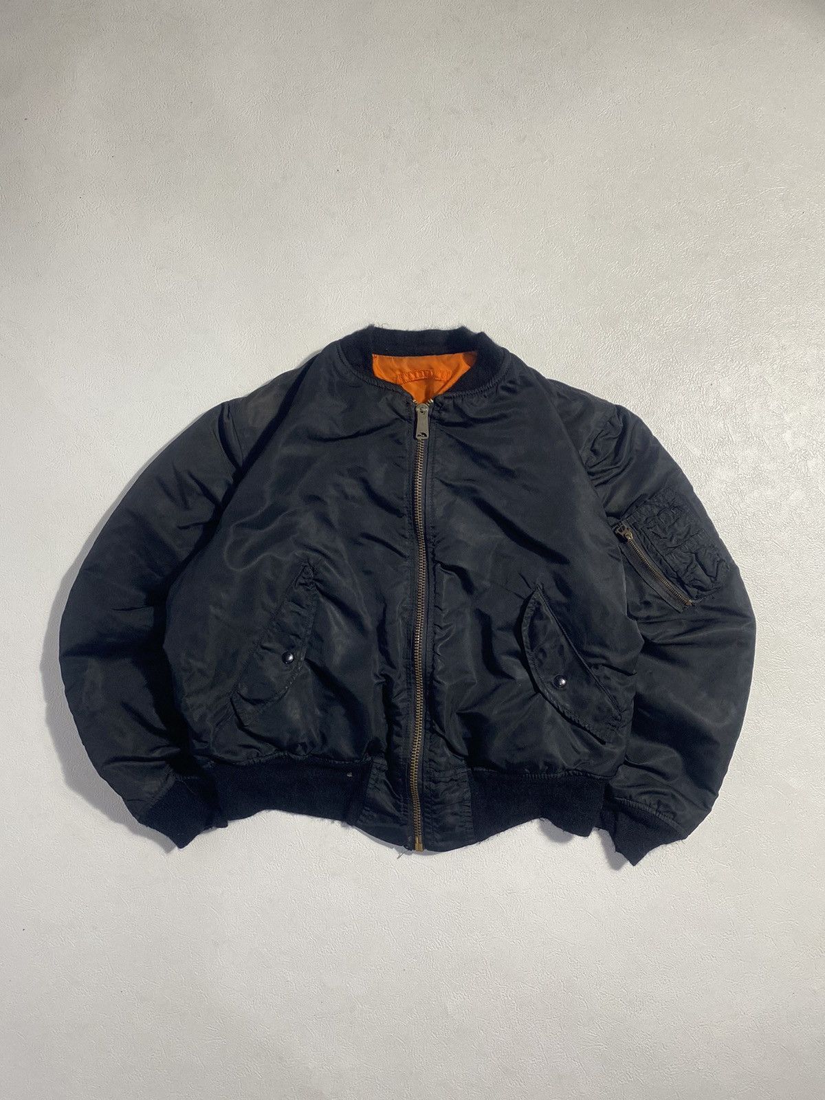 Alpha Industries Vintage 80s Alpha Industries MA-1 Size US XL / EU 56 / 4 - 1 Thumbnail