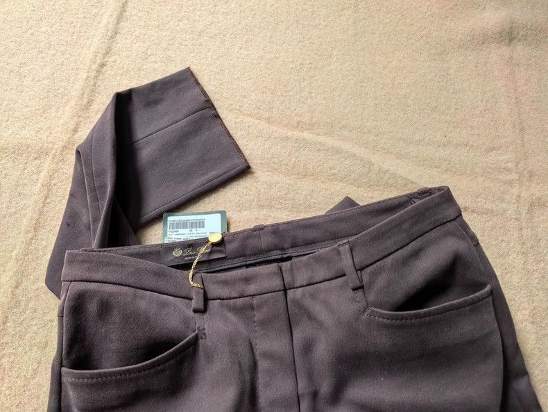 Loro Piana Loro Piana Women's Sea Island Cotton Casual Pants- Size US 38 / EU 54 - 5 Thumbnail