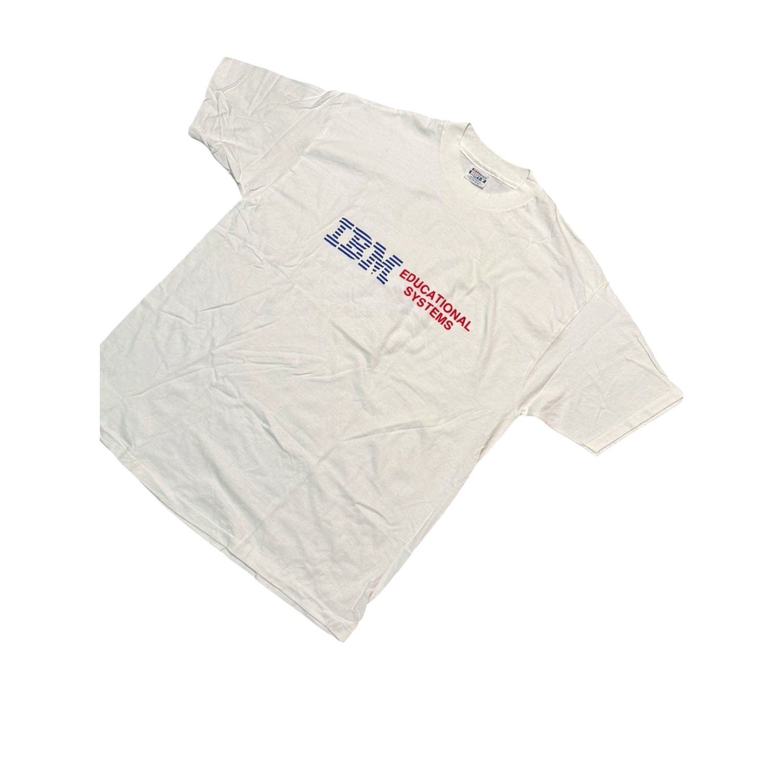 Hanes VINTAGE IBM Educational Systems T-Shirt XL Hanes Beefy-T White 90s Tech Logo Mens Size US XL / EU 56 / 4 - 4 Thumbnail