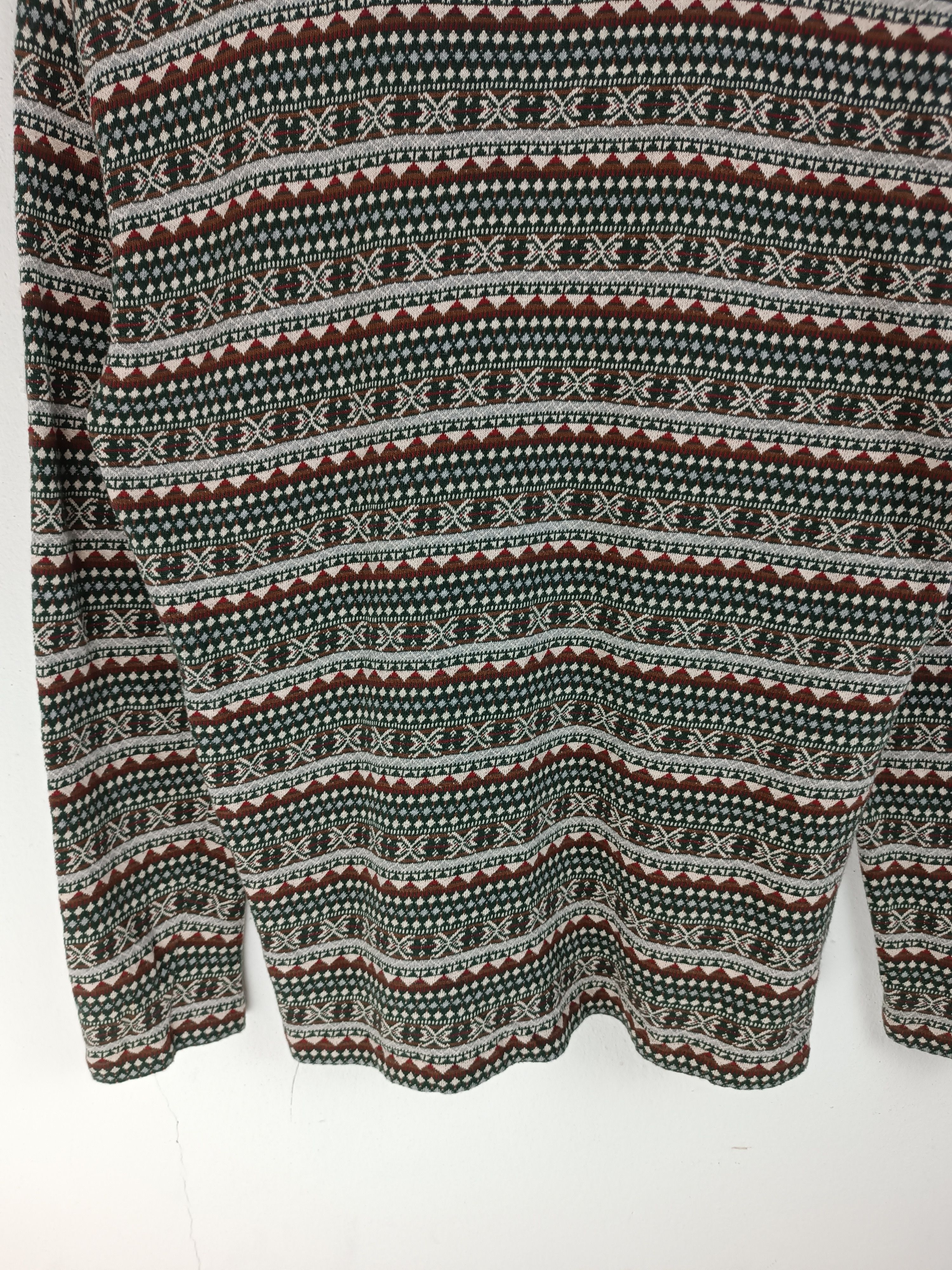 Japanese Brand VINTAGE ATELIER MEIKU TRIBAL RETRO KNITWEAR VERY RARE Size M / US 6-8 / IT 42-44 - 16 Thumbnail