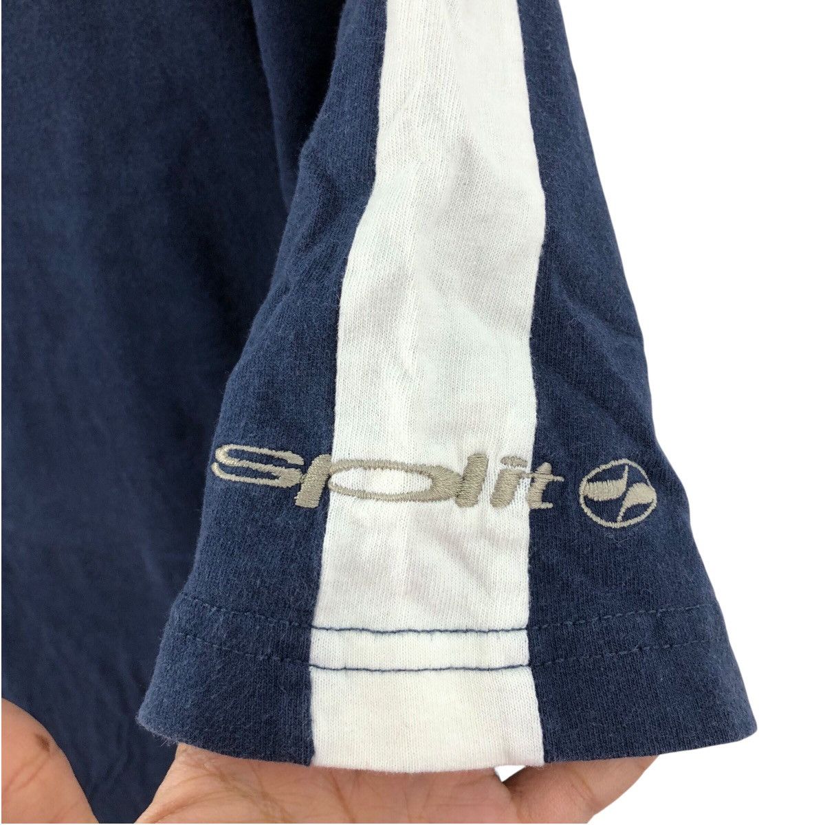 Split Vintage 90s SPLIT Skateboard Collar Tee Size L Size US L / EU 52-54 / 3 - 3 Thumbnail