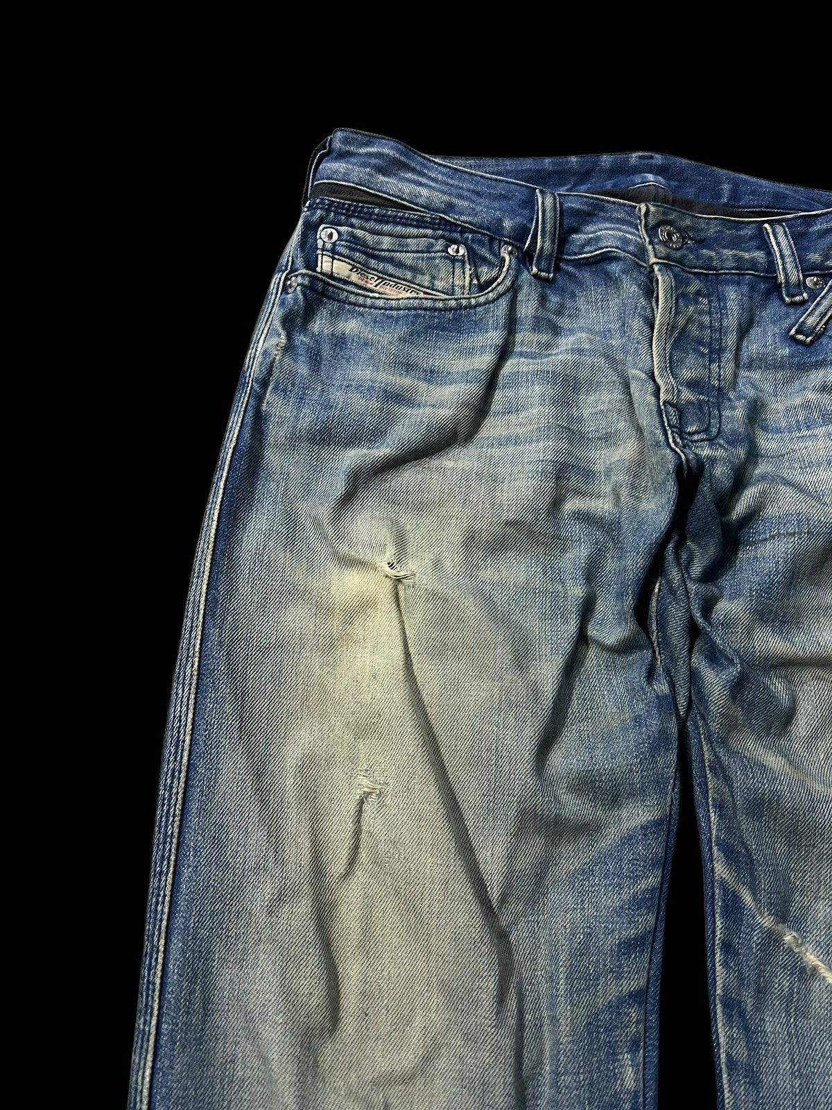 Diesel × If Six Was Nine × Le Grande Bleu (L.G.B.) 💥Baggy💥Diesel Industry Mud Wash Distress Jeans Size US 31 - 5 Thumbnail