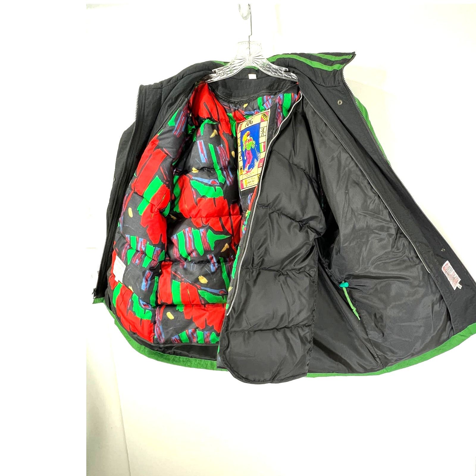 Vintage Vintage 80s Down Ski Coat London Fog Kelly Green Size L / US 10 / IT 46 - 6 Thumbnail