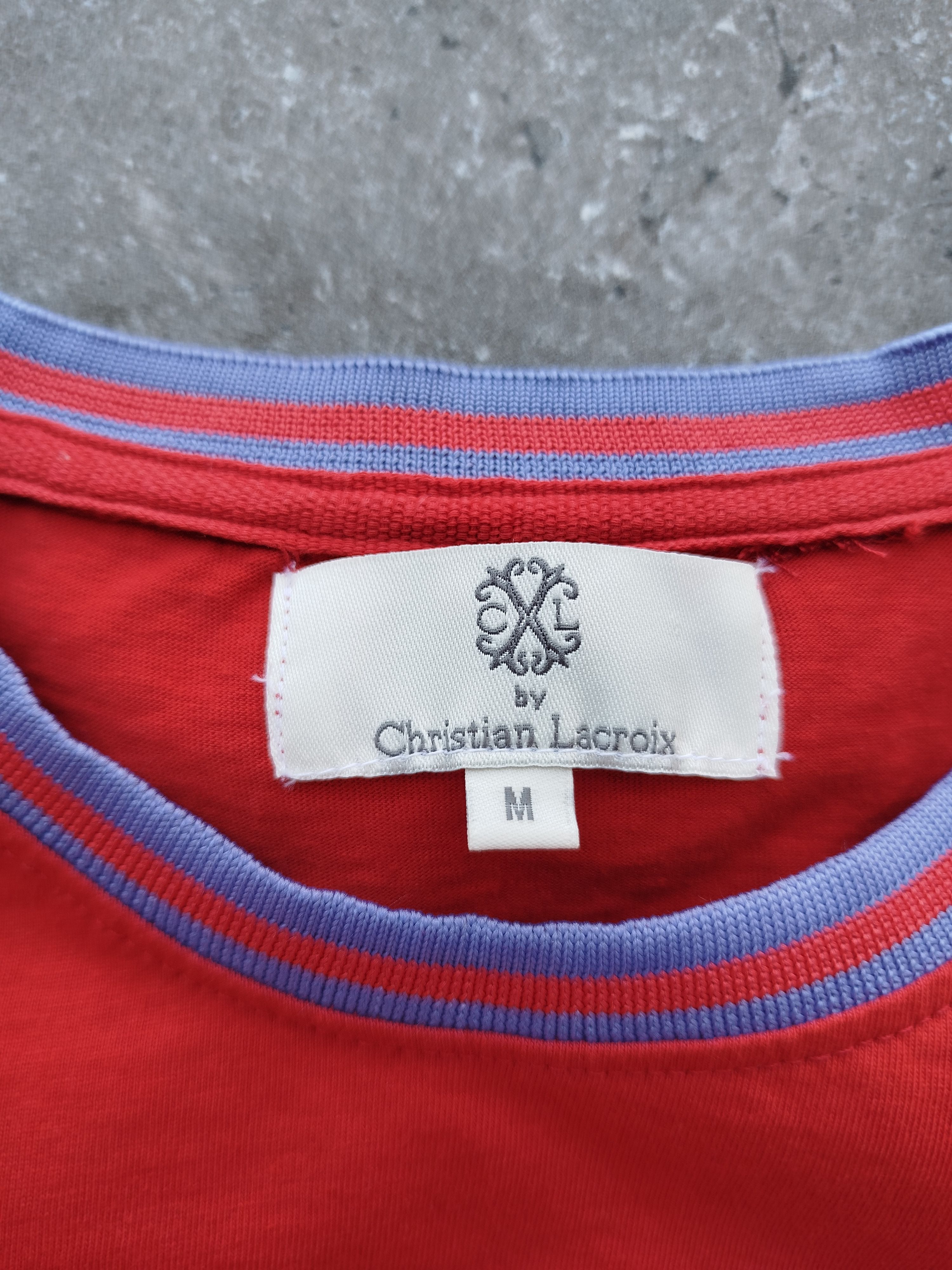Christian Lacroix T-Shirt Top Short Sleeve Logo 100% Cotton Size M Size M / US 6-8 / IT 42-44 - 10 Thumbnail