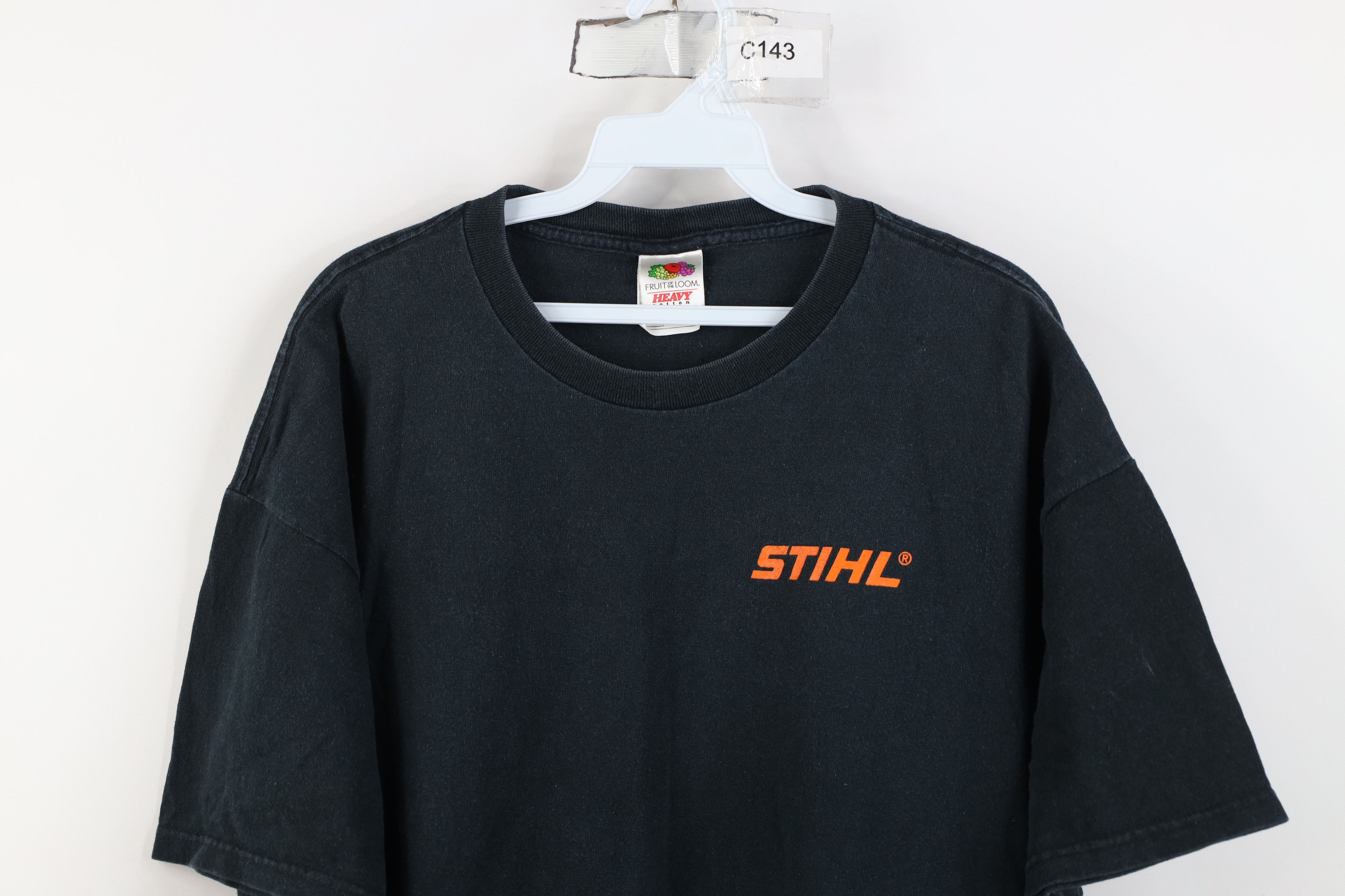 Fruit Of The Loom Vintage 90s Y2K Stihl Chainsaw Short Sleeve T-Shirt Size US XL / EU 56 / 4 - 2 Thumbnail
