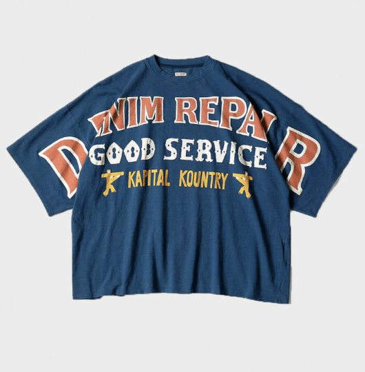 KAPITAL KOUNTRY ボーン　Tシャツ Kapital × Kapital Kountry Kapital Kountry Bone Skeleton Denim Tee