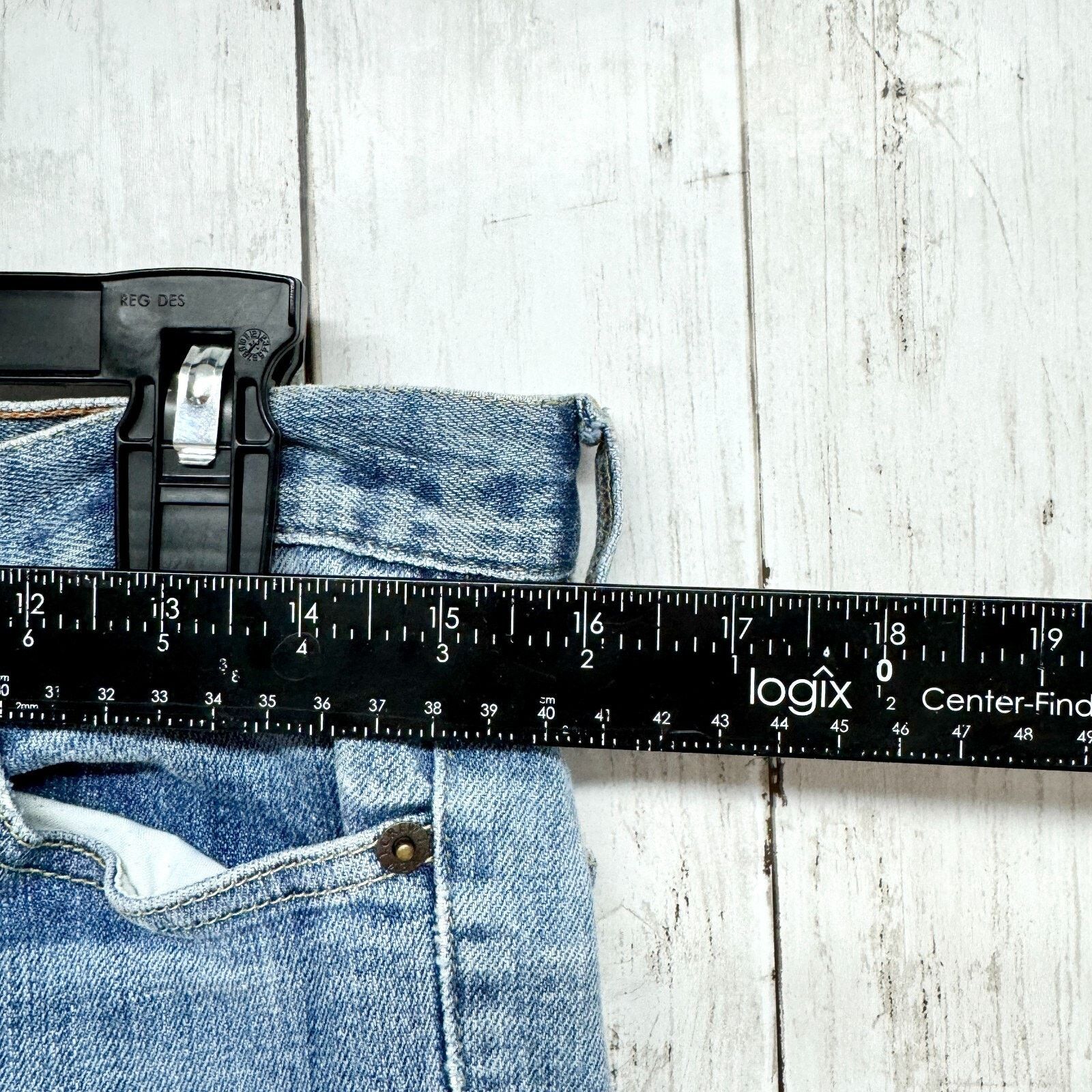 J.Crew Y2K J. Crew Jeans Size 30 Light Wash Stretch Slim Straight Size 30" / US 8 / IT 44 - 6 Thumbnail