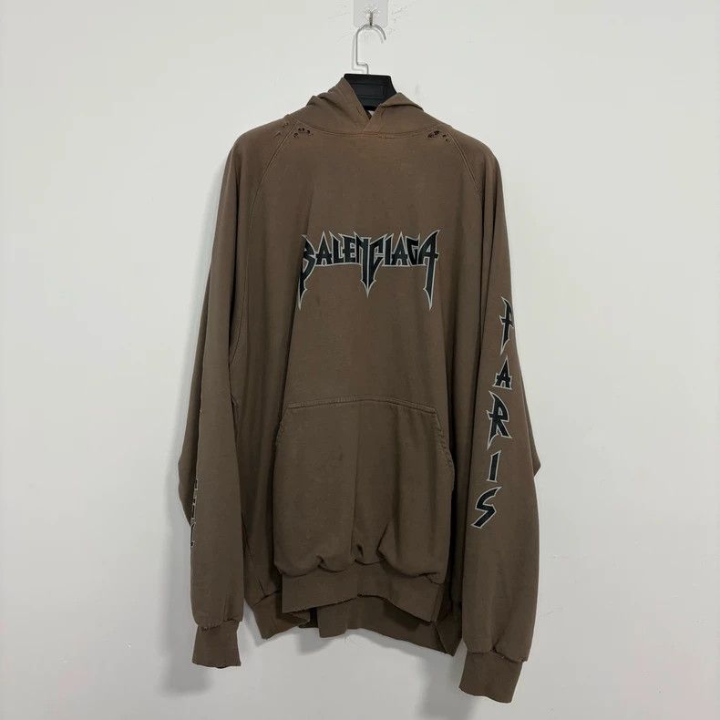 Balenciaga Balenciaga Lightning crack printing destroys hoodies and s Size US M / EU 48-50 / 2 - 1 Thumbnail