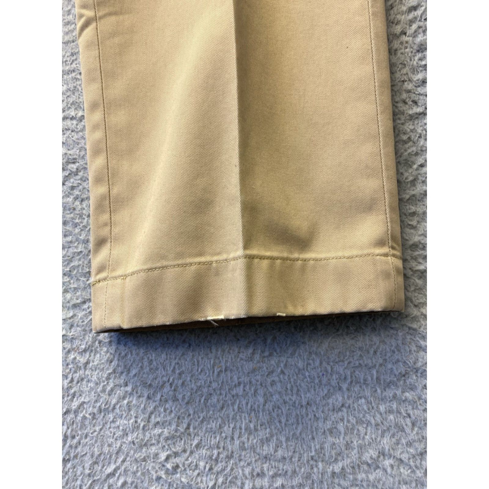 Brooks Brothers Brooks Brothers Chino Pants Mens 35x30 Light Gold Classic Fit Wool Blend Dress Pants Flat Front Zipper Stretch City Wedding 30 Inseam Men Size US 35 - 6 Thumbnail