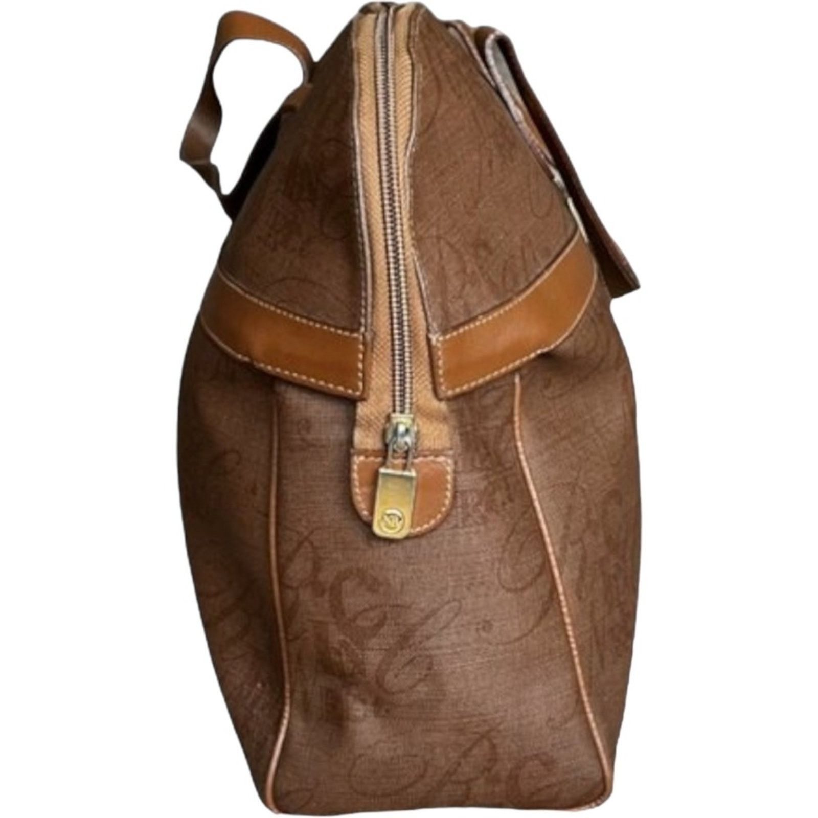 Nina Ricci NINA RICCI Brown Patent Leather Top Handle Bag, 3.5x10x2.5 Size ONE SIZE - 3 Thumbnail