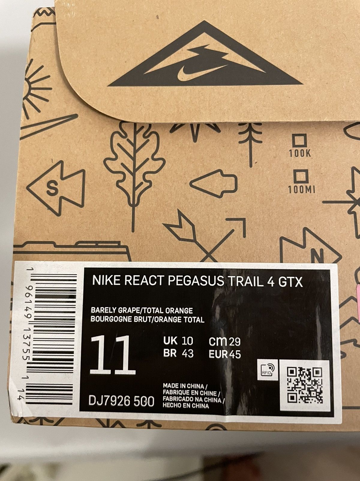 Nike Nike React Pegasus Trail 4 GORE-TEX Size US 11 / EU 44 - 7 Thumbnail