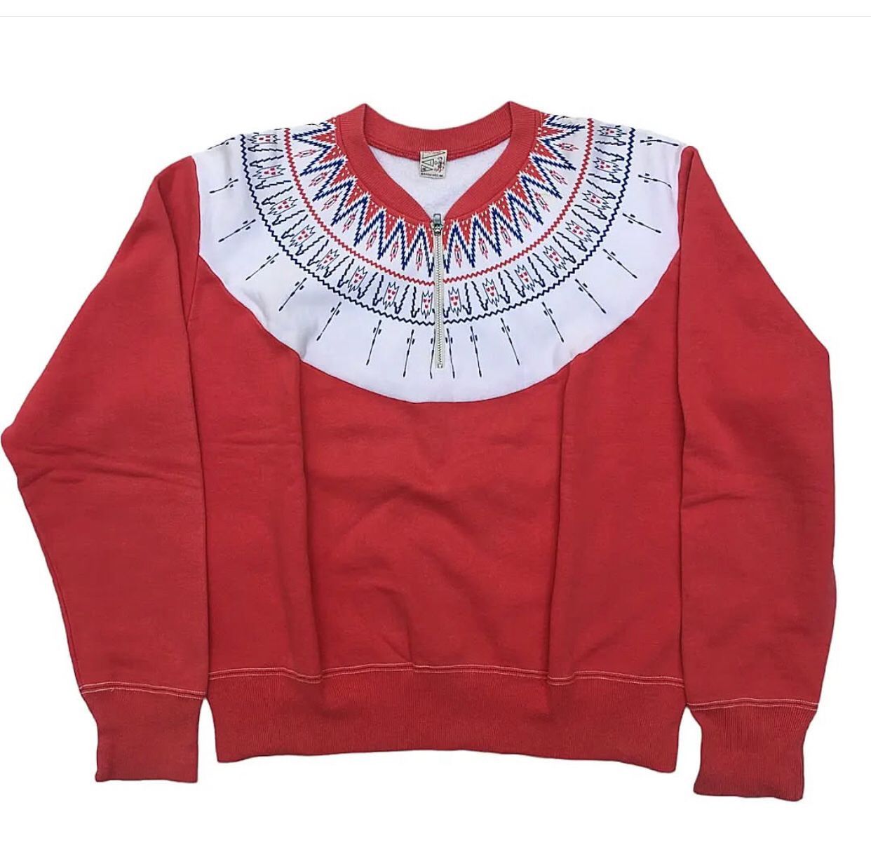 Dry Bones Dry Bones Snow Flake Half Zip Sweatshirt Size US L / EU 52-54 / 3 - 1 Thumbnail