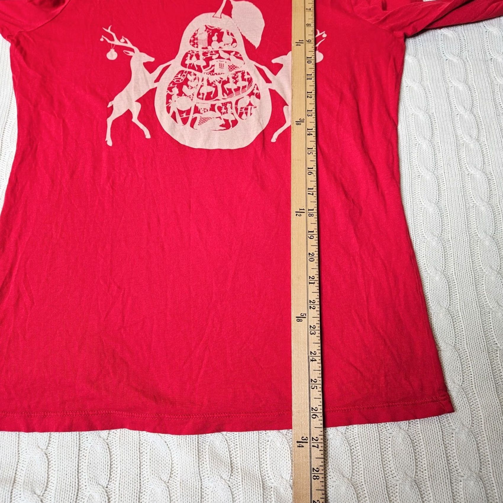 Vintage Blue Platypus T-Shirt Women M Red Solid Cotton Graphic Printed Tee Short Sleeve Casual Size M / US 6-8 / IT 42-44 - 5 Thumbnail