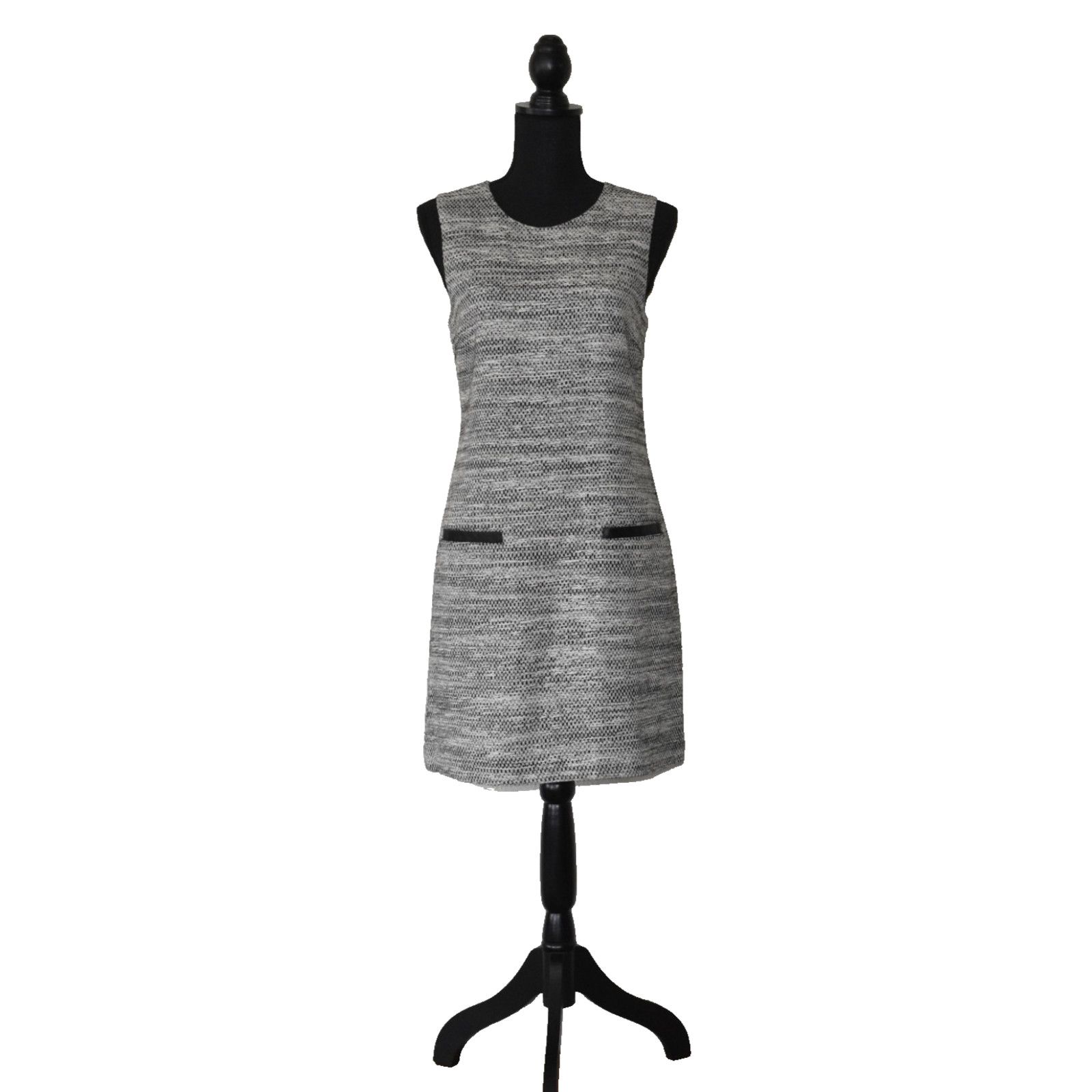Theory THEORY Cortney Deleo Gary Cotton Tweed Shift Dress Size 8 Size M / US 6-8 / IT 42-44 - 1 Thumbnail