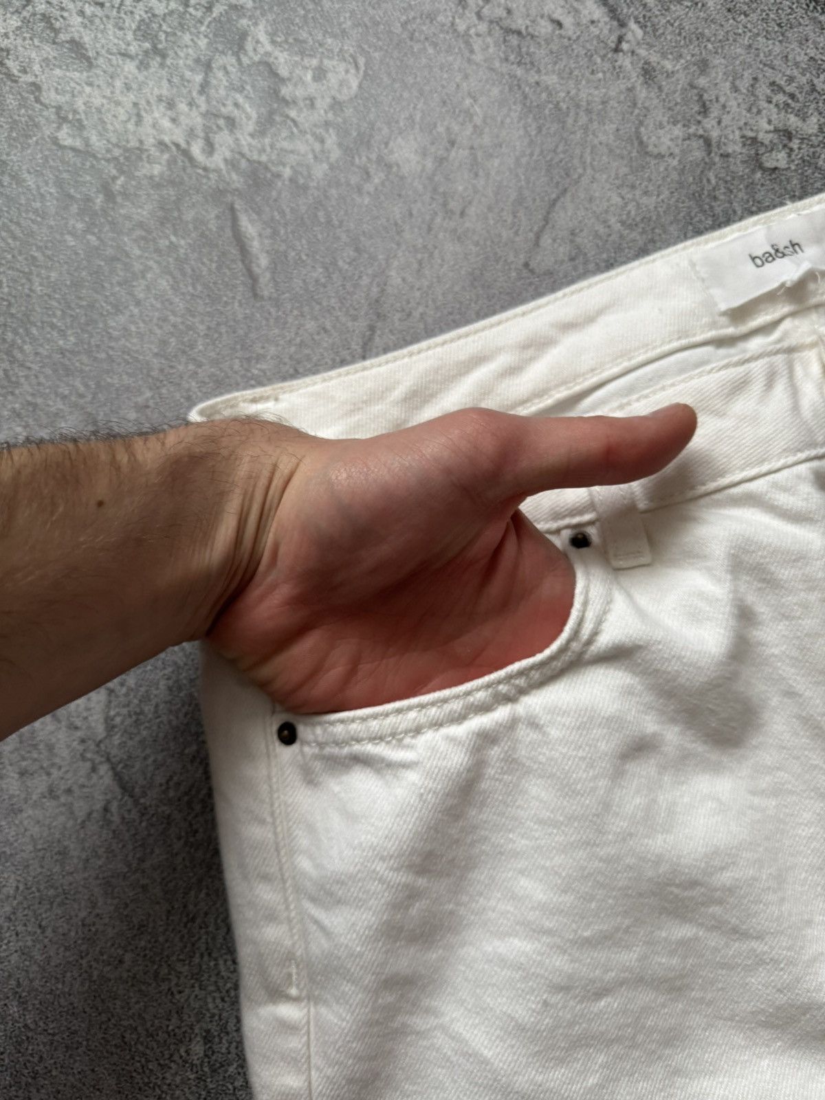 ba&sh BA&SH 3 Wmns white Jean pant trouser chino Size 26" / US 2 / IT 38 - 6 Thumbnail
