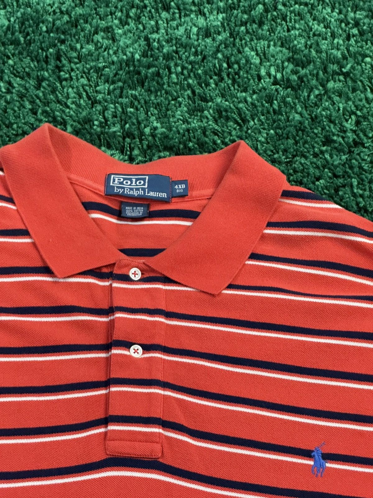 RARE 4XL BIG 4XLB Polo Ralph Lauren Classic Striped Polo PRL