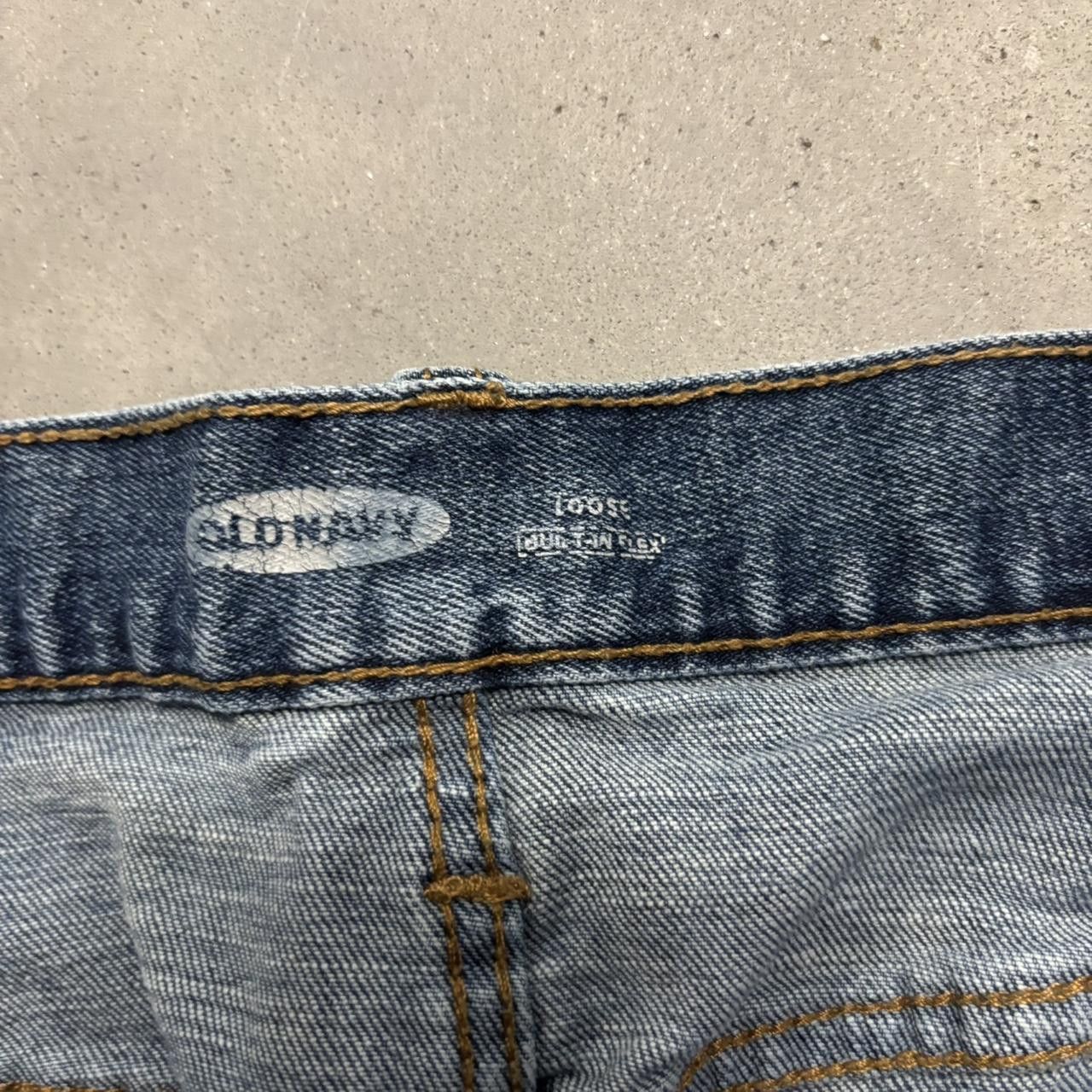 Japanese Brand × Vintage Crazy Vintage Y2K/2000s Grunge Medium Wash Loose Fit Baggy Denim Jeans! Size US 38 / EU 54 - 7 Thumbnail