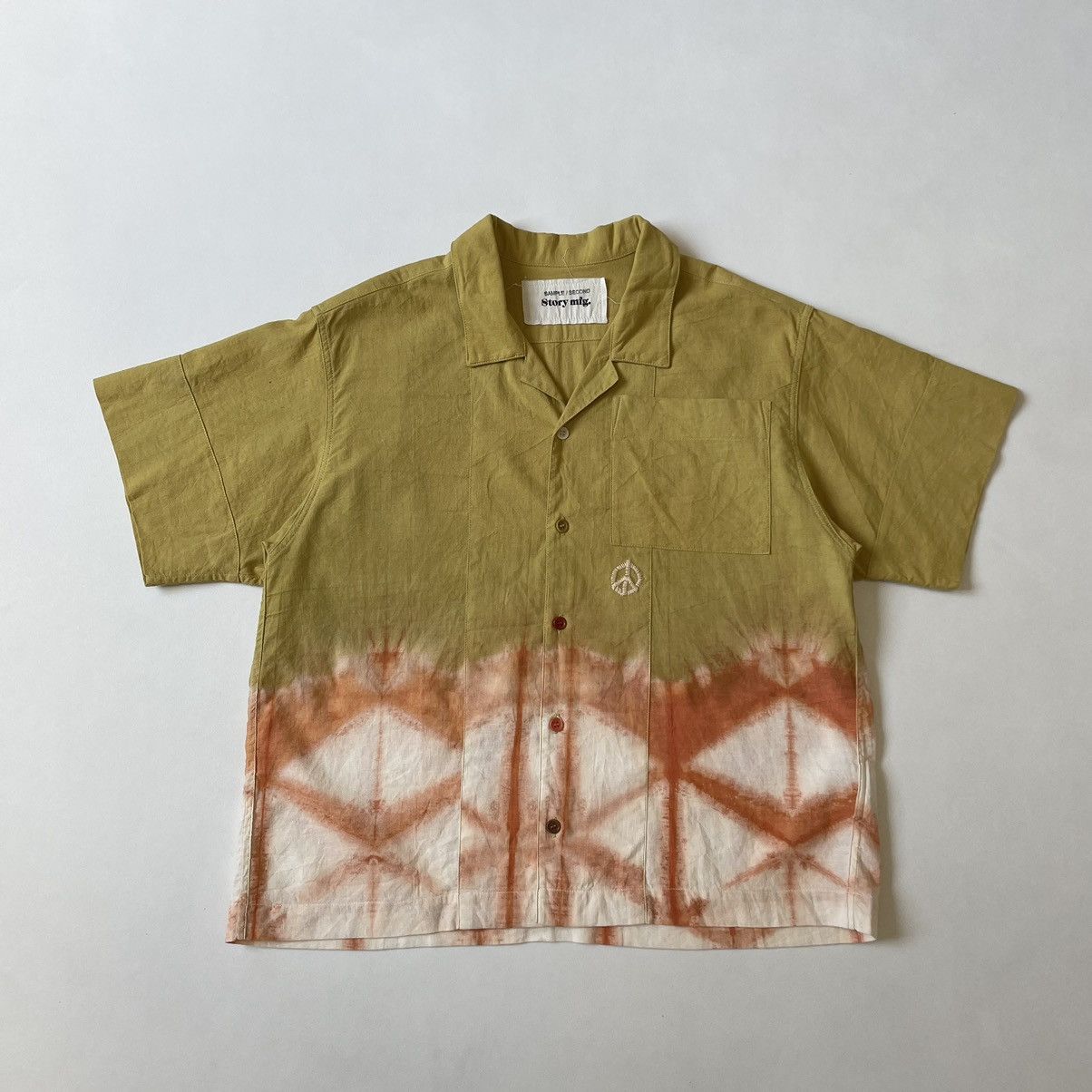 Story Mfg. Sample ‘Peace’ Tie Dye Print Shirt Size US M / EU 48-50 / 2 - 15 Thumbnail