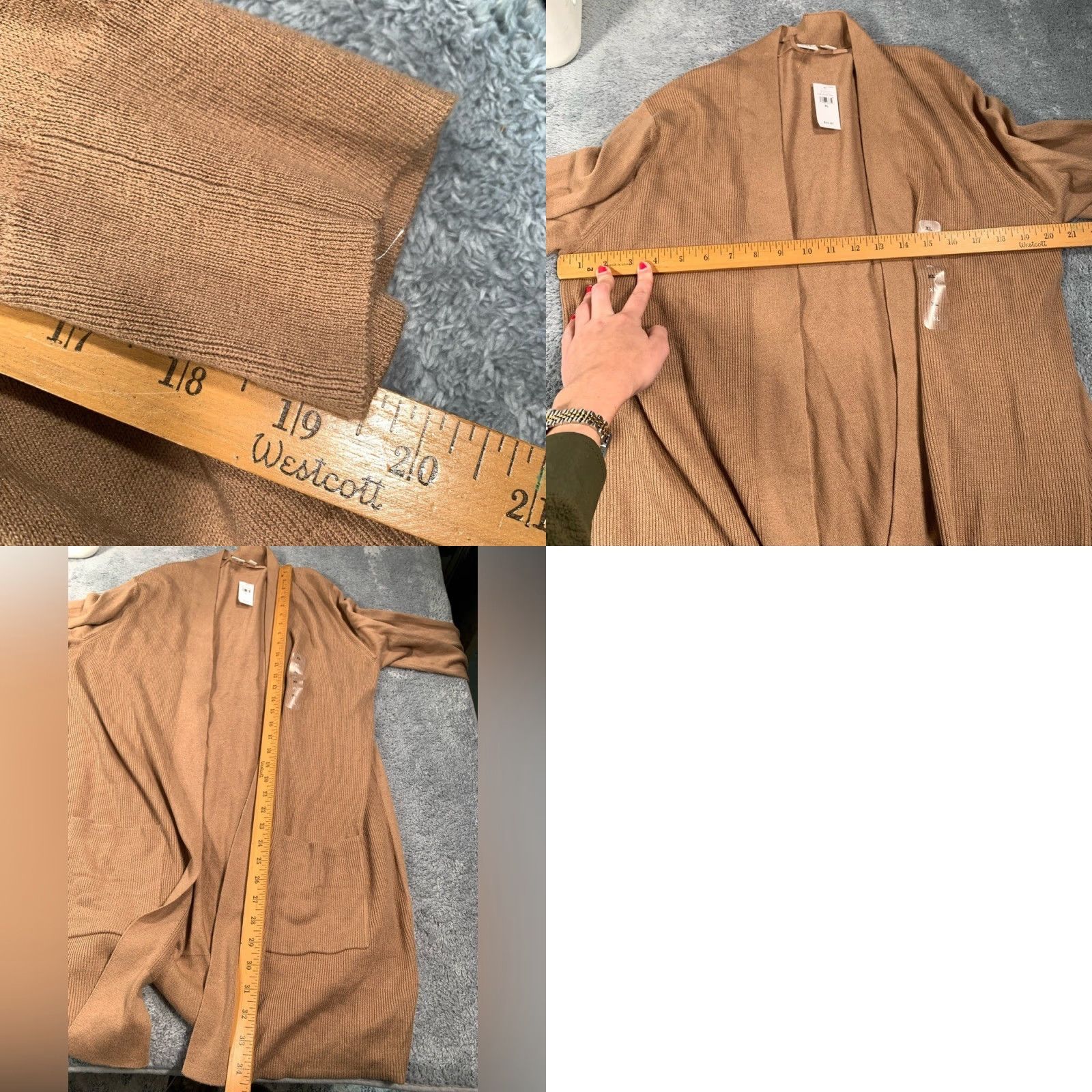 Gap GAP Cardigan Womens XL Beige NWT Brown? Size XL / US 12-14 / IT 48-50 - 8 Thumbnail