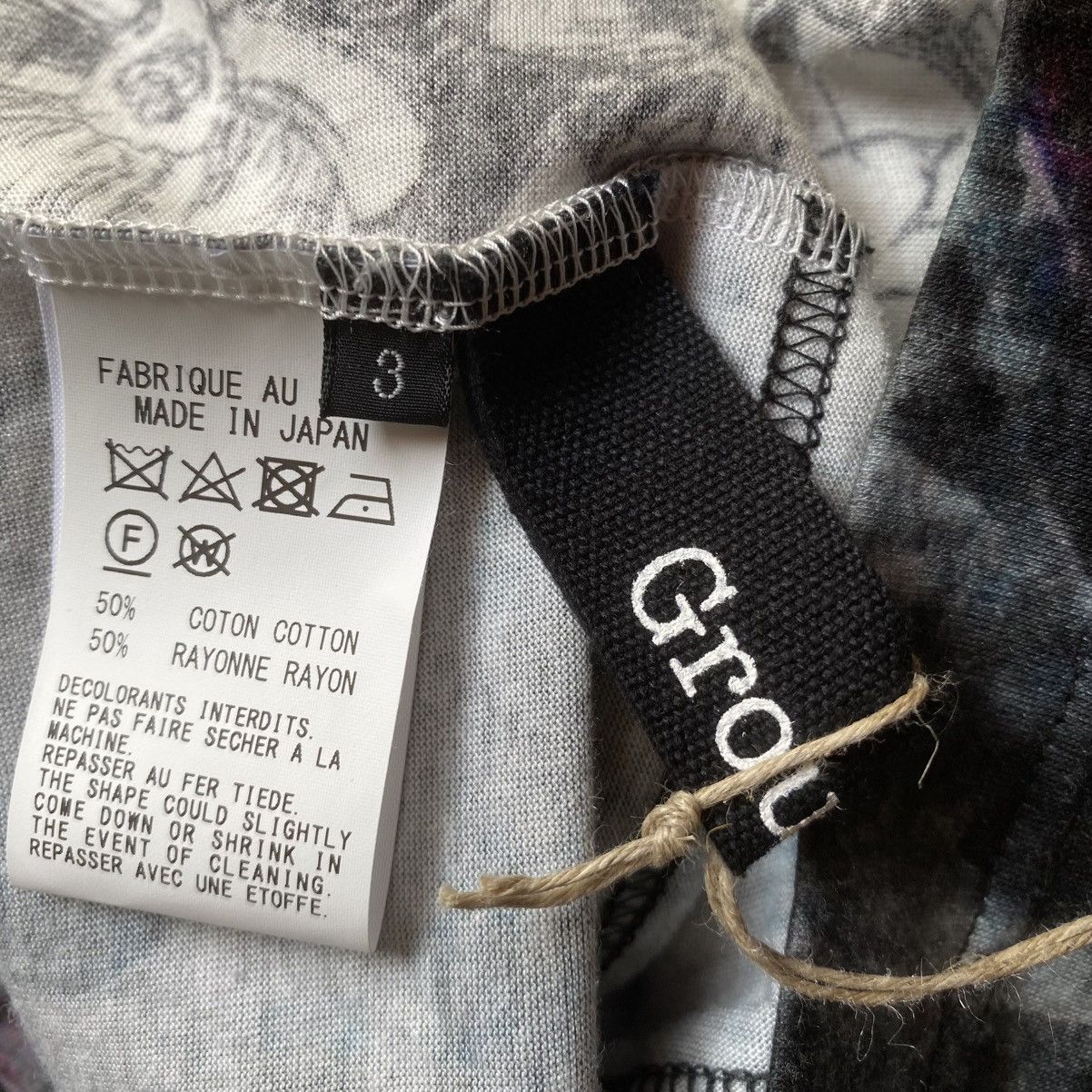 Yohji Yamamoto SS23 Ground Y Rayon Blend Rose Cut And Sew Oversize Tee Size US L / EU 52-54 / 3 - 5 Thumbnail