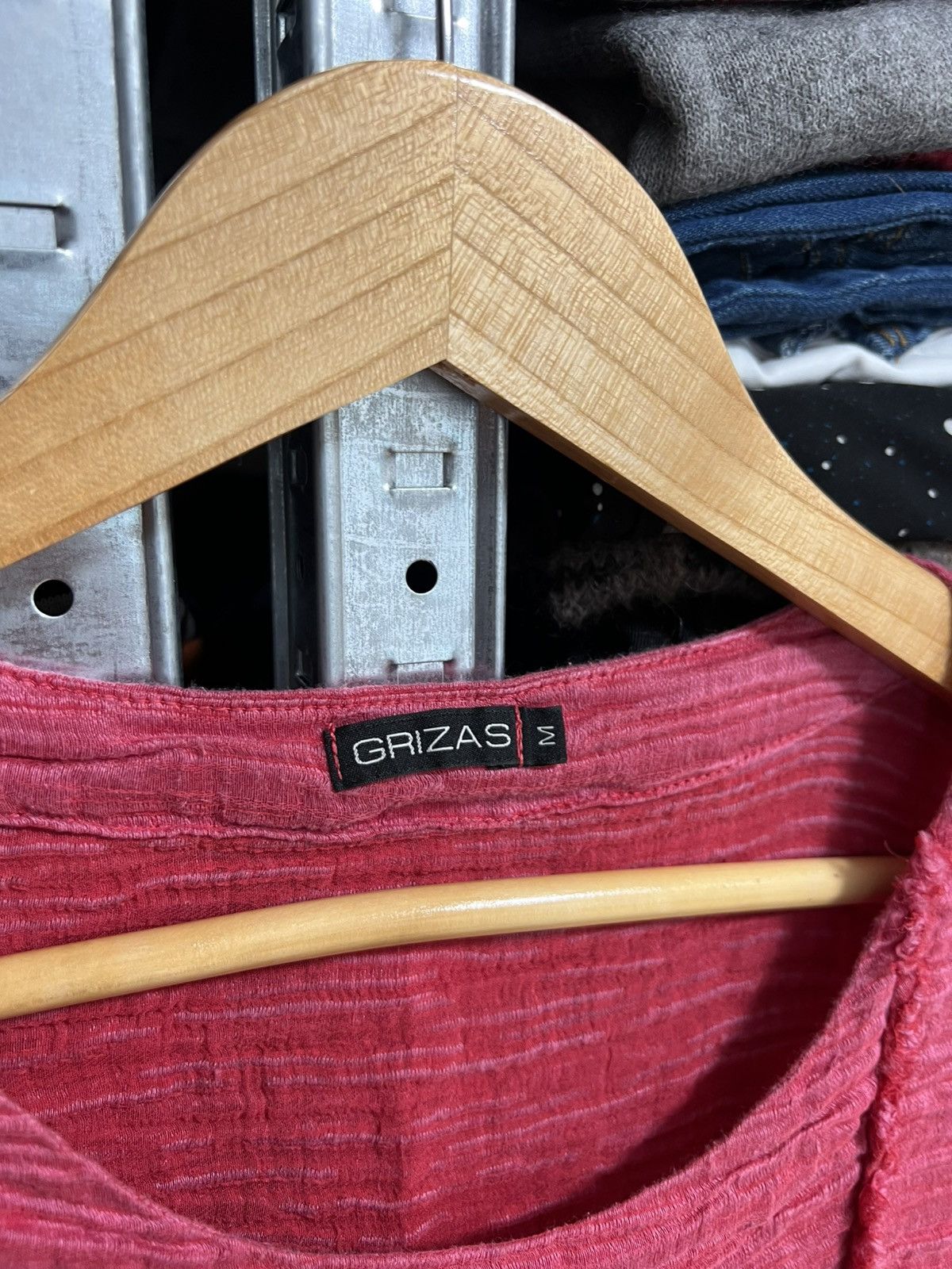 Designer GRIZAS Linen Silk Textured Asymmetric Top Tunic Sz M Blouse Size M / US 6-8 / IT 42-44 - 7 Thumbnail