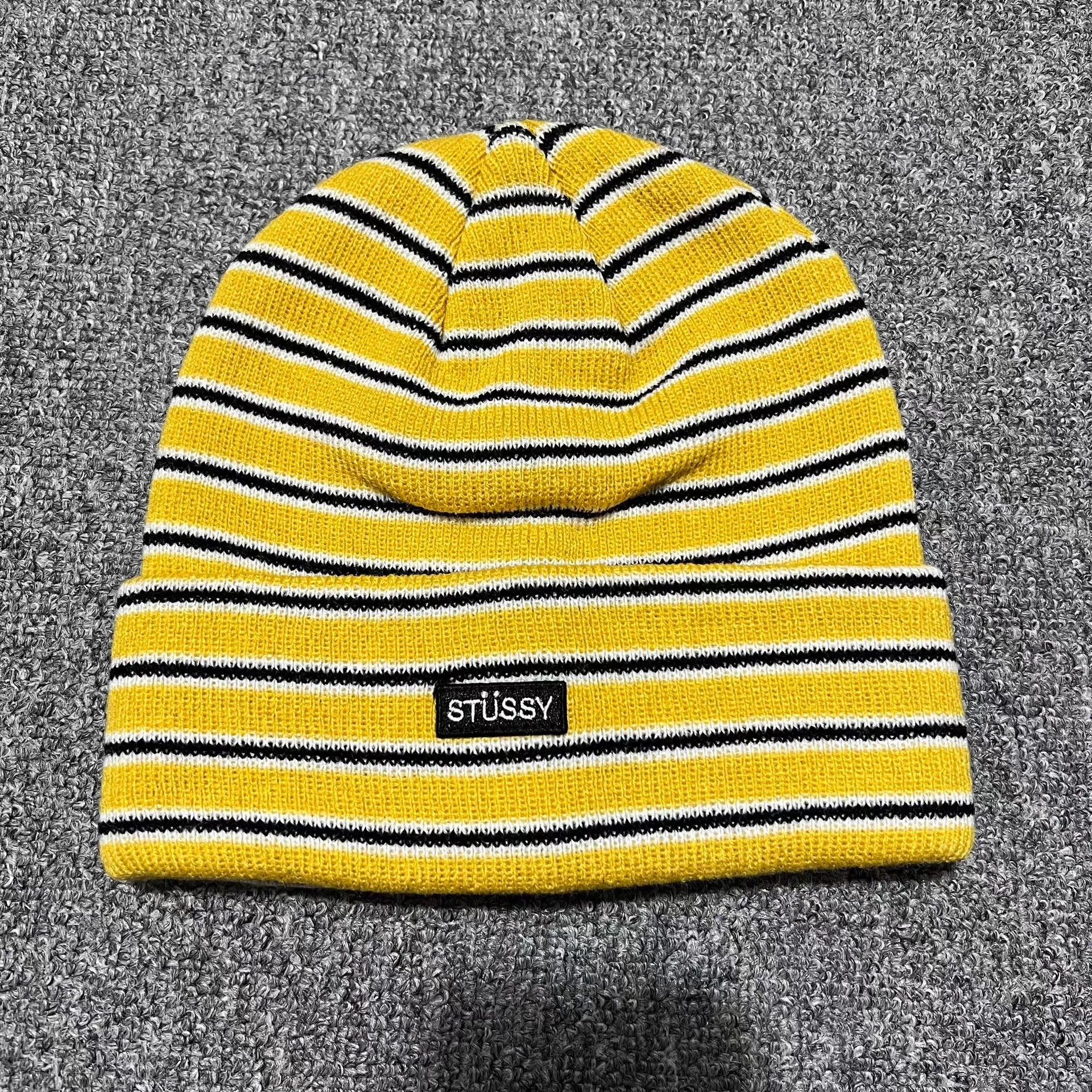 Stussy Stussy Striped Retro Embroidered Knit Beanie Q7 Size ONE SIZE - 4 Thumbnail