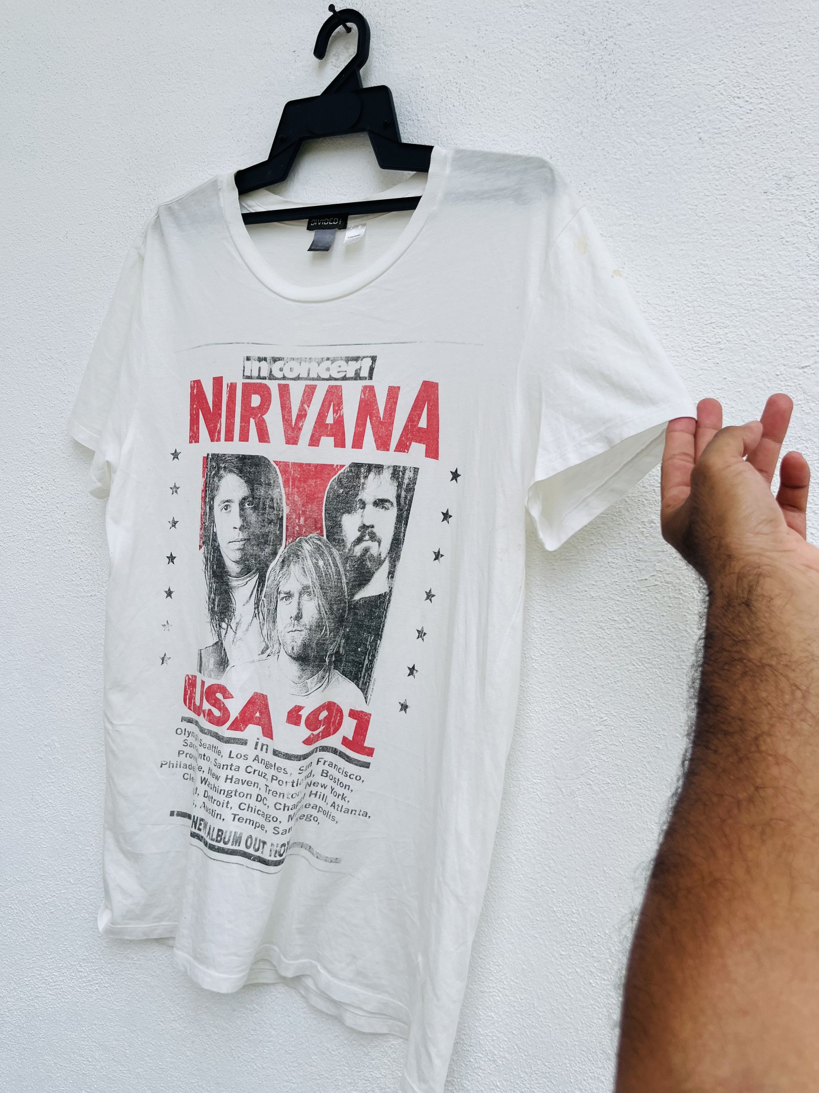 Band Tees Nirvana 90s In Concert USA Designer Style Size US L / EU 52-54 / 3 - 5 Thumbnail