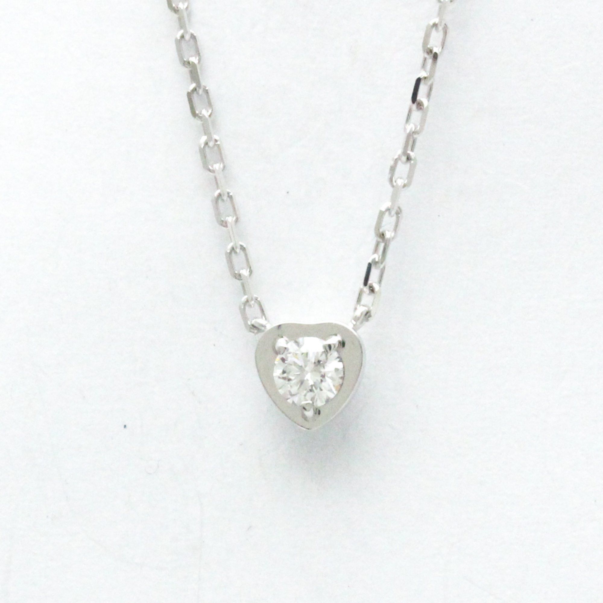 image of Cartier Diamants Légers De Cartier White Gold (18K) Diamond Men,women Fashion Pendant Necklace (Sil