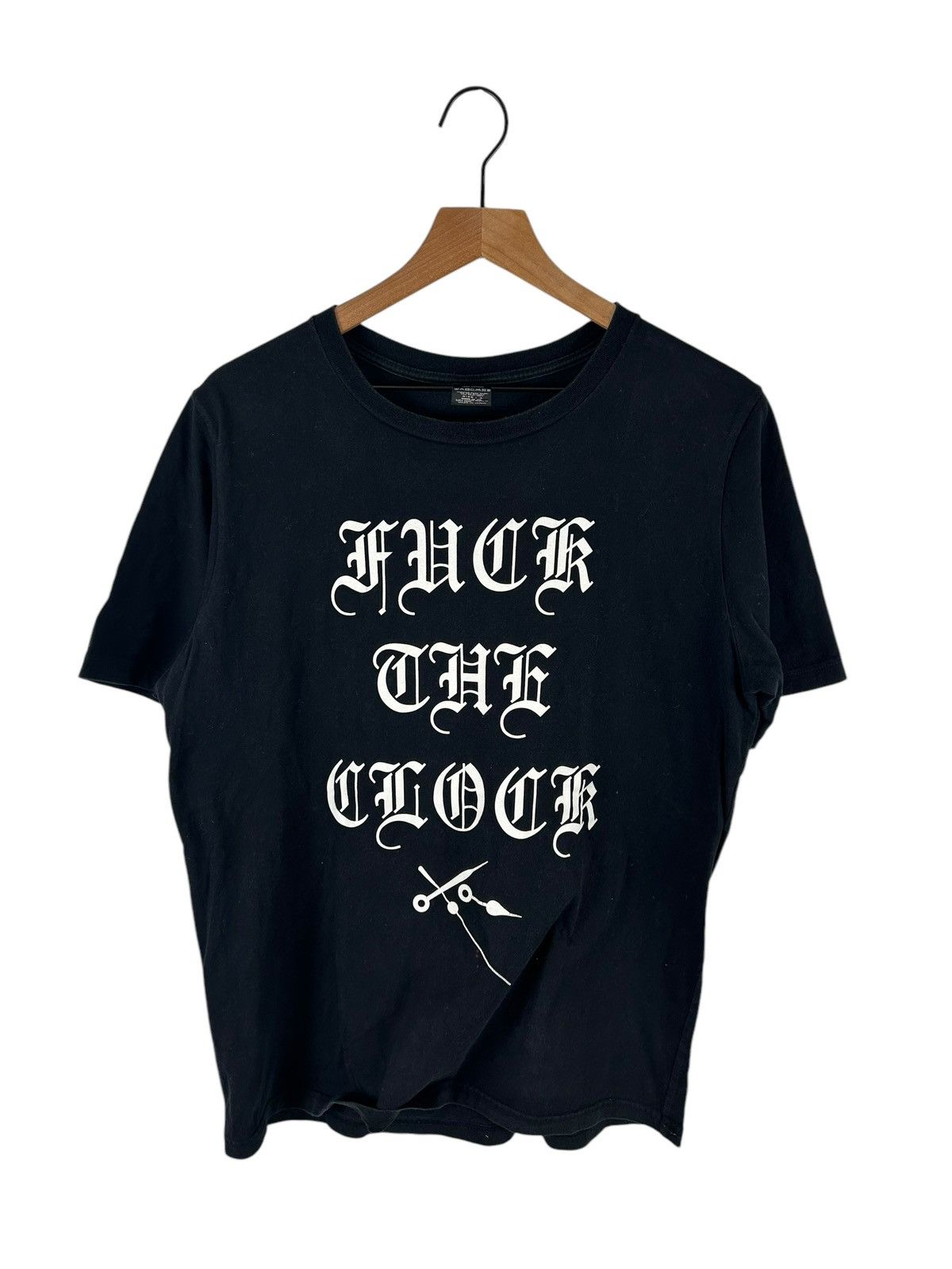 Number (N)ine Number Nine Fuck The Clock Print T-Shirt | Grailed