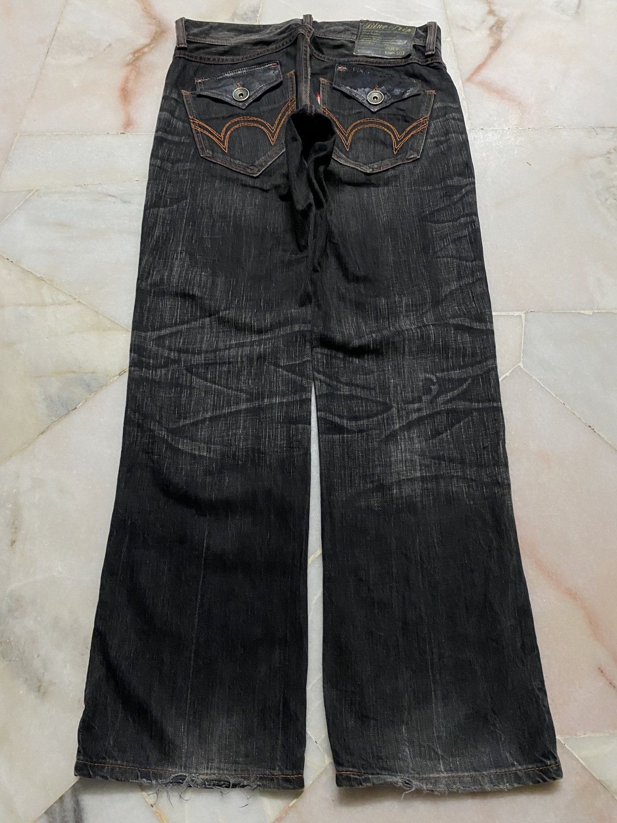 Edwin 💥Rare Vintage 90s Style Edwin Stone Washed Sick Faded Jean Size US 32 / EU 48 - 13 Thumbnail