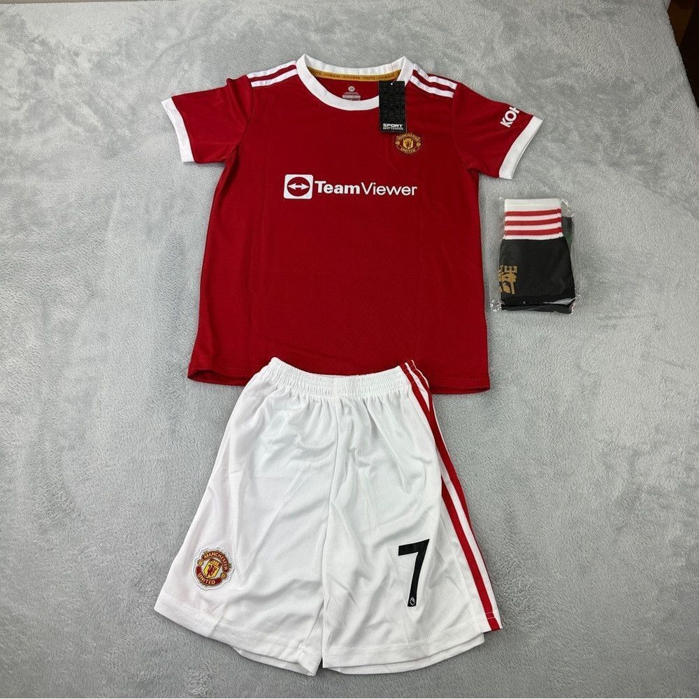 Other Cristiano Ronaldo NWT Kids Soccer Jersey, Shorts & Socks Sz Size US S / EU 44-46 / 1 - 1 Thumbnail