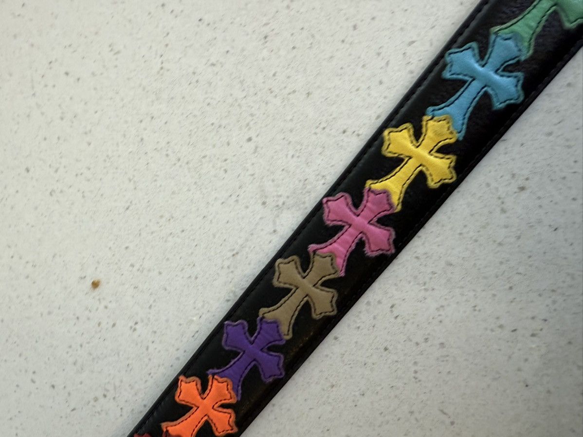 Chrome Hearts Multicolor Rainbow Cross Strap Size 38 - 15 Thumbnail