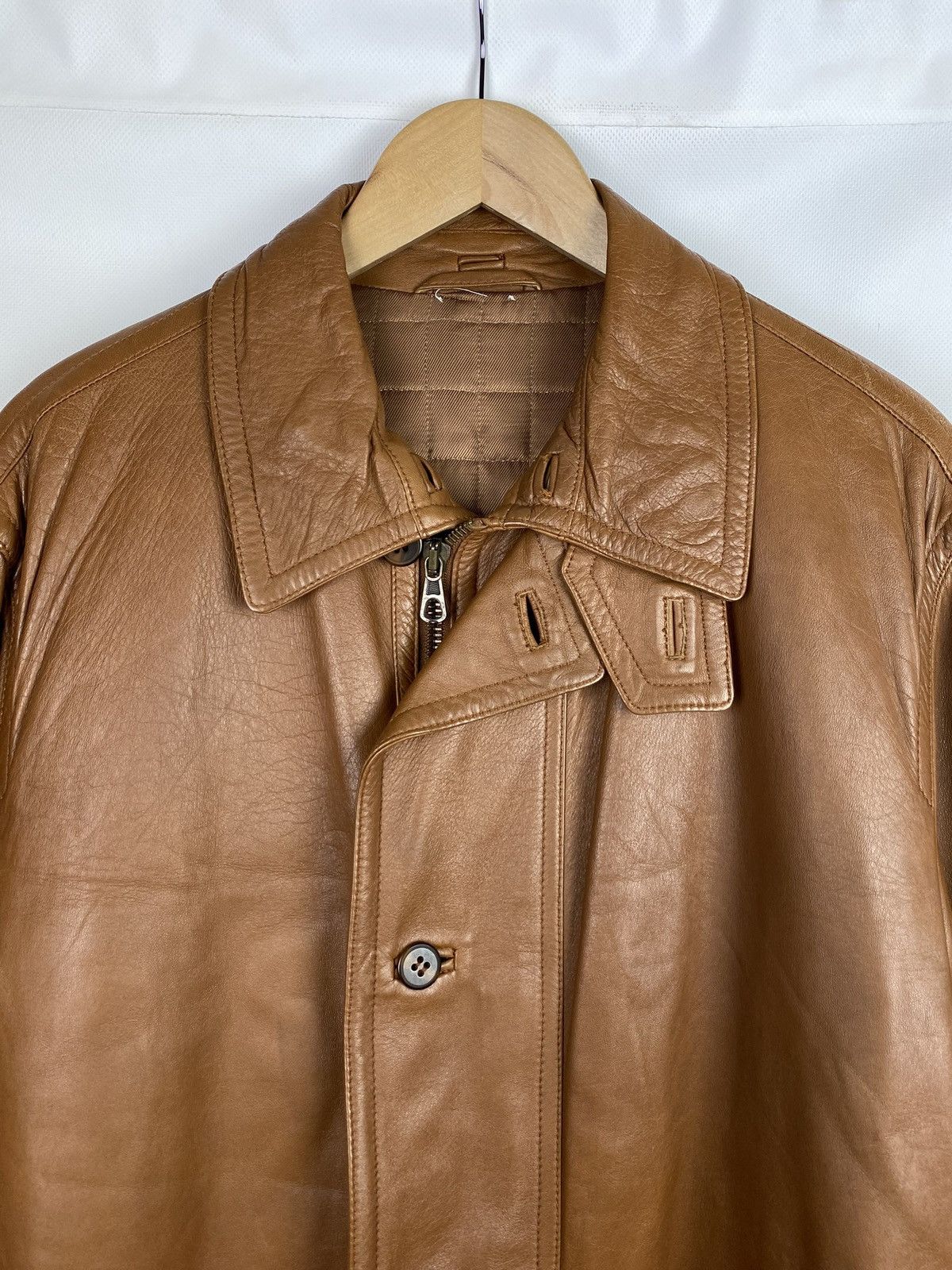 Mandelli Enrico Mandelli vintage real leather men’s coat jacket Size US L / EU 52-54 / 3 - 8 Thumbnail