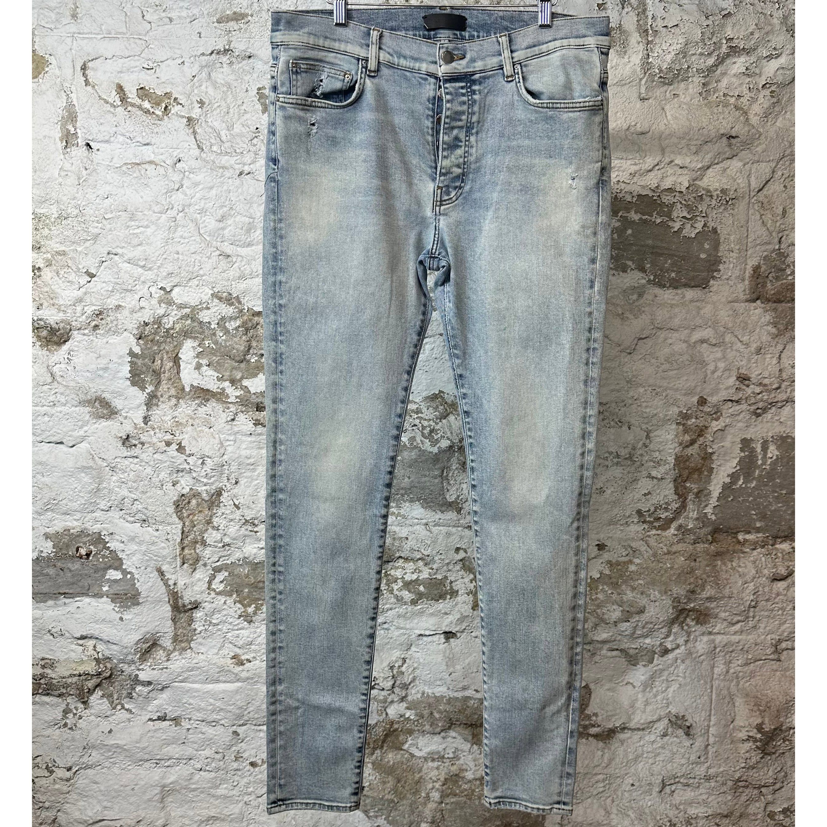 Amiri Amiri Plain Washed Blue Denim Jeans Sz 36 Size US 36 / EU 52 - 1 Thumbnail
