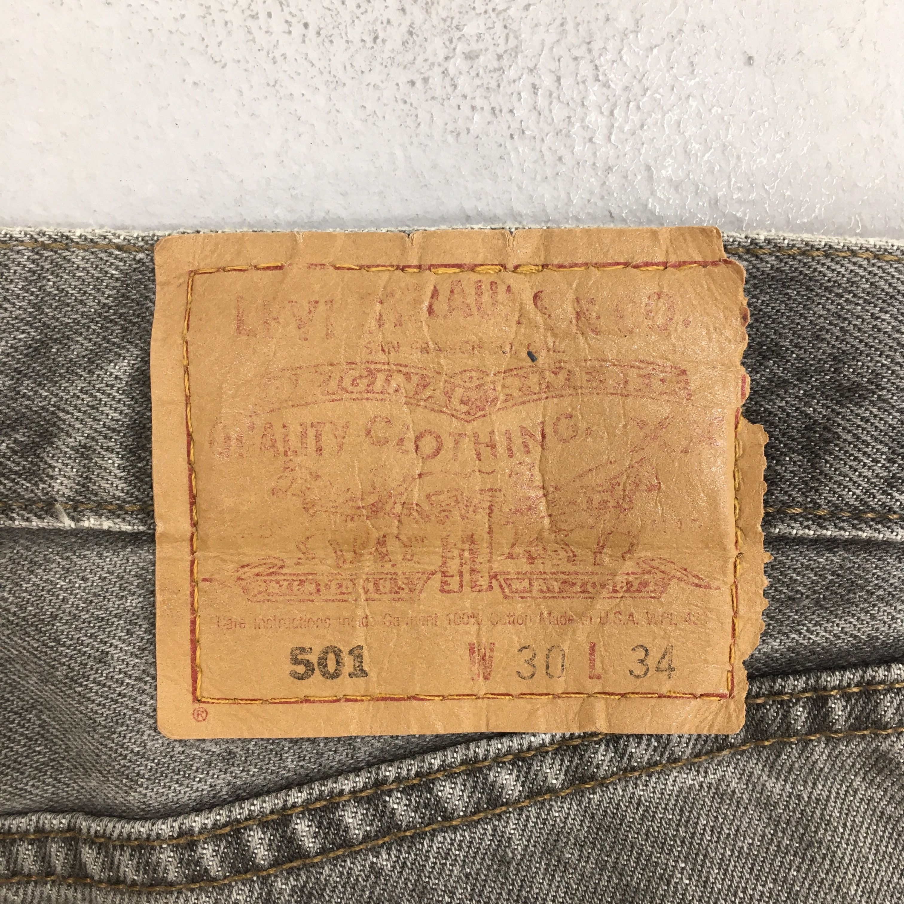 Levi's Size 30x31 Vintage 90s Levi's 501 Faded Black Jeans S1938 Size US 30 / EU 46 - 12 Thumbnail