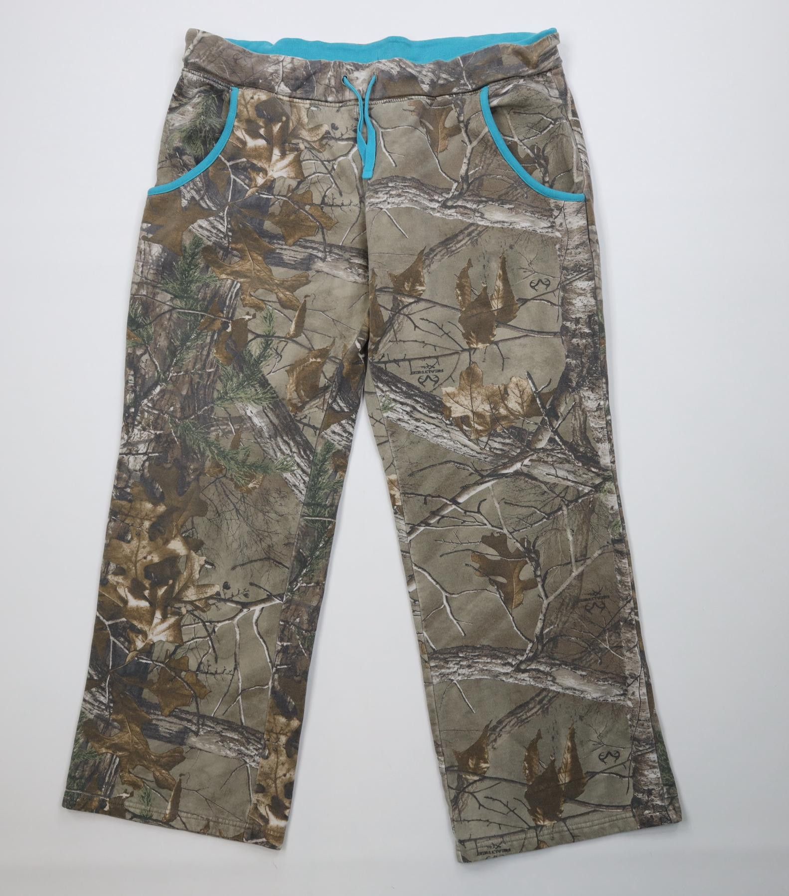 Vintage Vintage Y2K Streetwear Camouflage Flared Wide Leg Sweatpants Size 35" - 1 Thumbnail