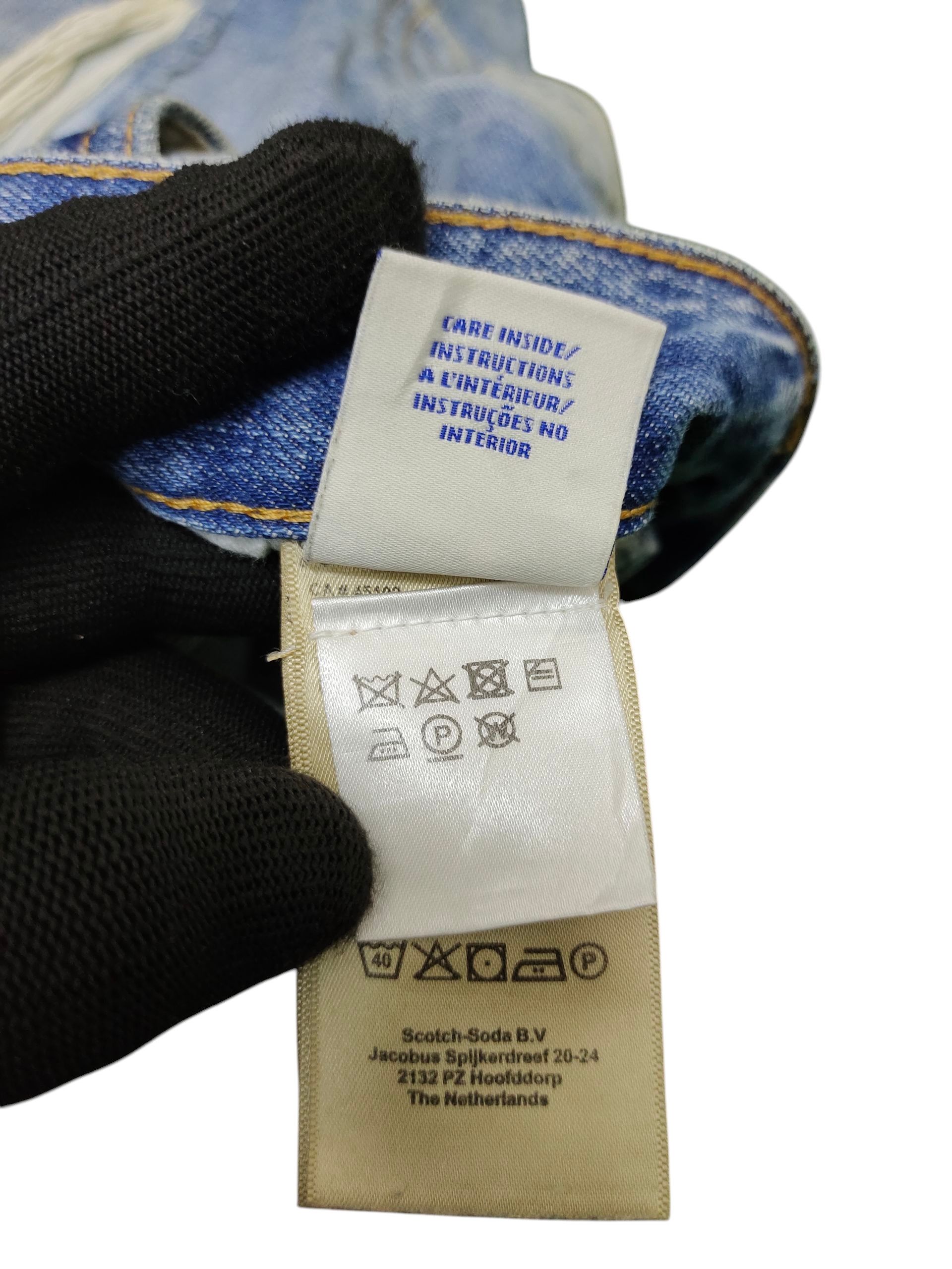 Scotch & Soda Vintage Y2k Scotch & Soda Clawmark Distress Faded Jeans Size US 30 / EU 46 - 14 Thumbnail