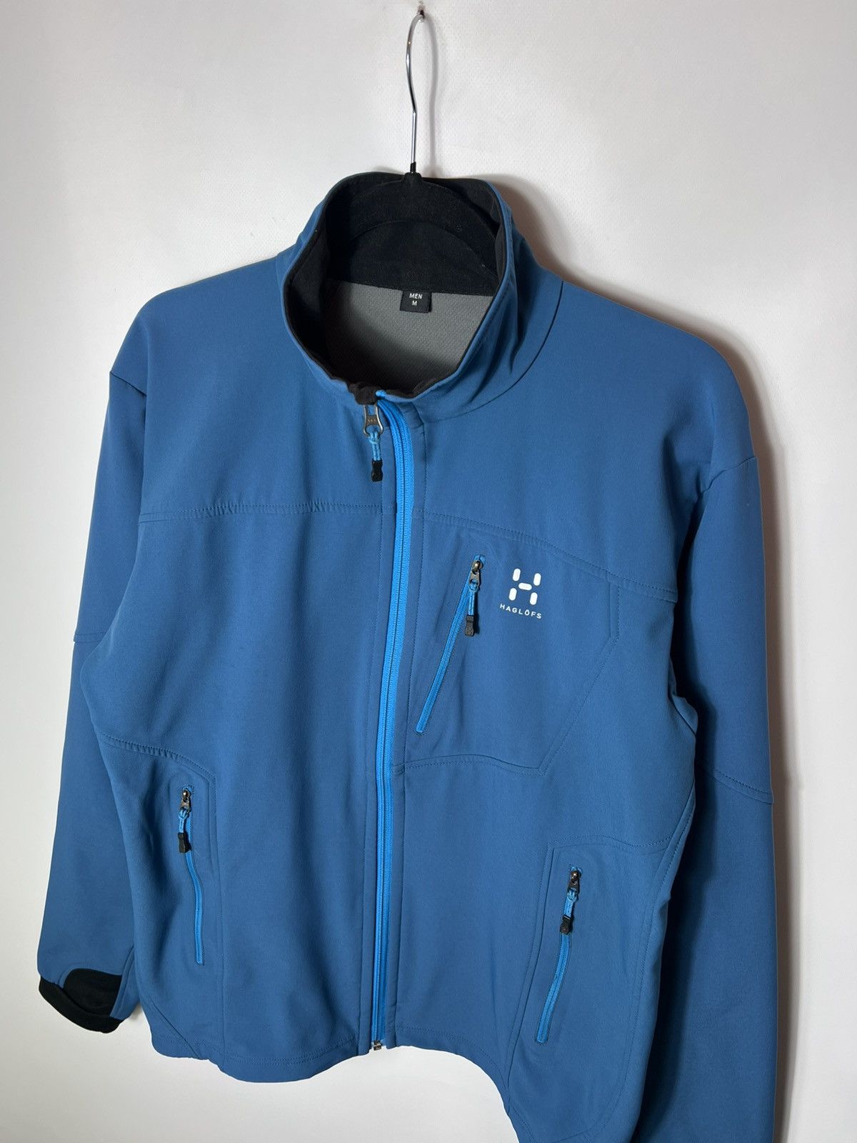 Haglofs Vintage Haglofs Bioga Shell Jacket Blue Outdoor Trekking Size US M / EU 48-50 / 2 - 2 Thumbnail