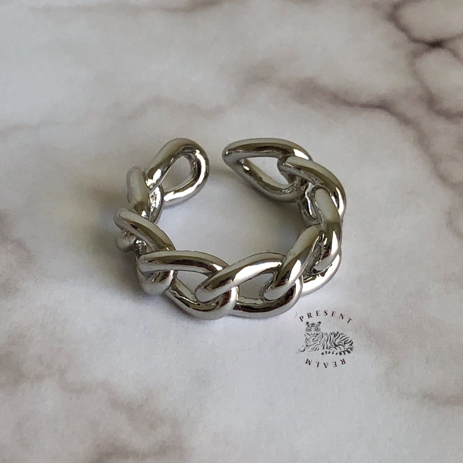 Japanese Brand × Vintage Chain Link Adjustable Ring Size ONE SIZE - 1 Thumbnail