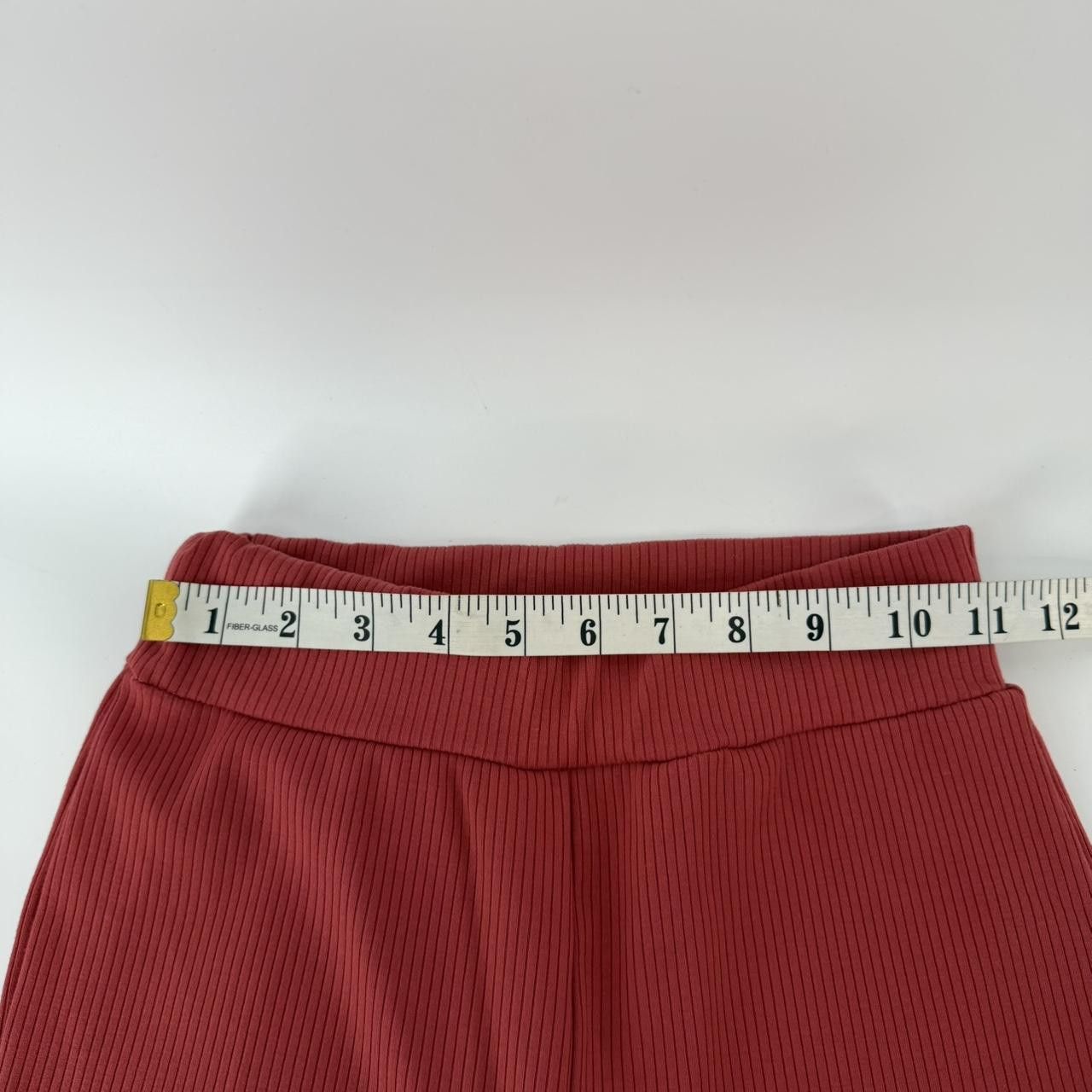 The Unbranded Brand Paperoc Womens Ribbed Flare Pants Size 26" / US 2 / IT 38 - 3 Thumbnail