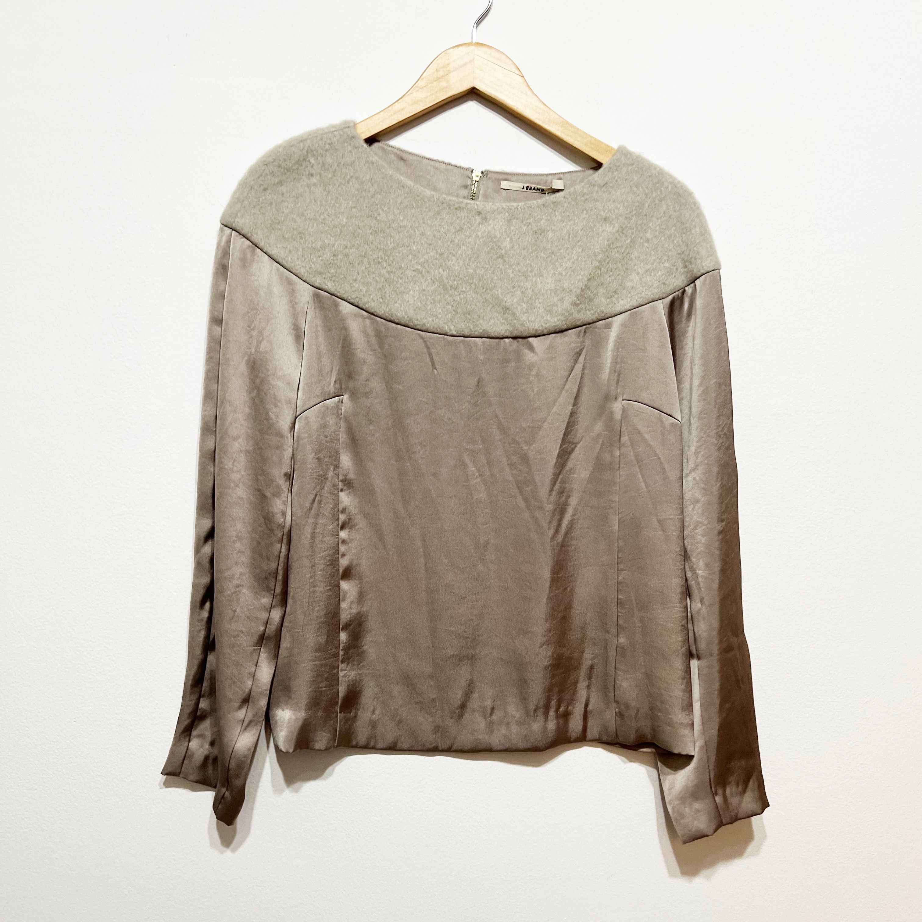 J Brand NEW J Brand Felt Textured Wool Satin Size M / US 6-8 / IT 42-44 - 1 Thumbnail