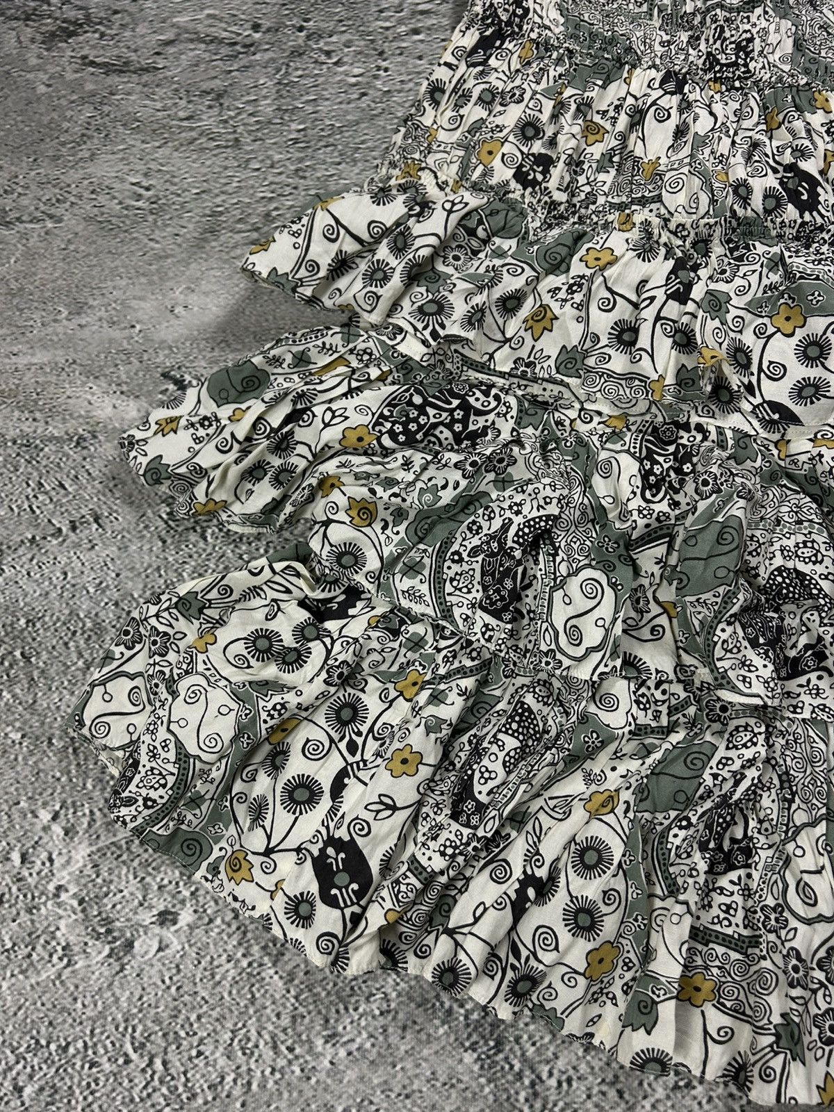 Isabel Marant Isabel Marant Étoile beige green floral set skirt + top Size XS / US 0-2 / IT 36-38 - 11 Thumbnail