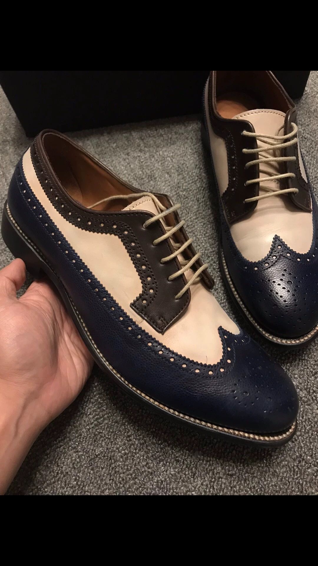 Other LOTTUSSE three-tone brogue style casual shoes size 42.5 Size US 9.5 / EU 42-43 - 2 Thumbnail