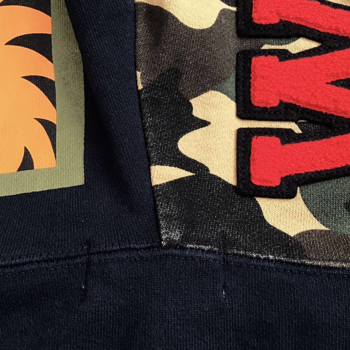 Bape BAPE logo shark full zip hoodie navy x 1st camo yellow APE Size US M / EU 48-50 / 2 - 8 Thumbnail