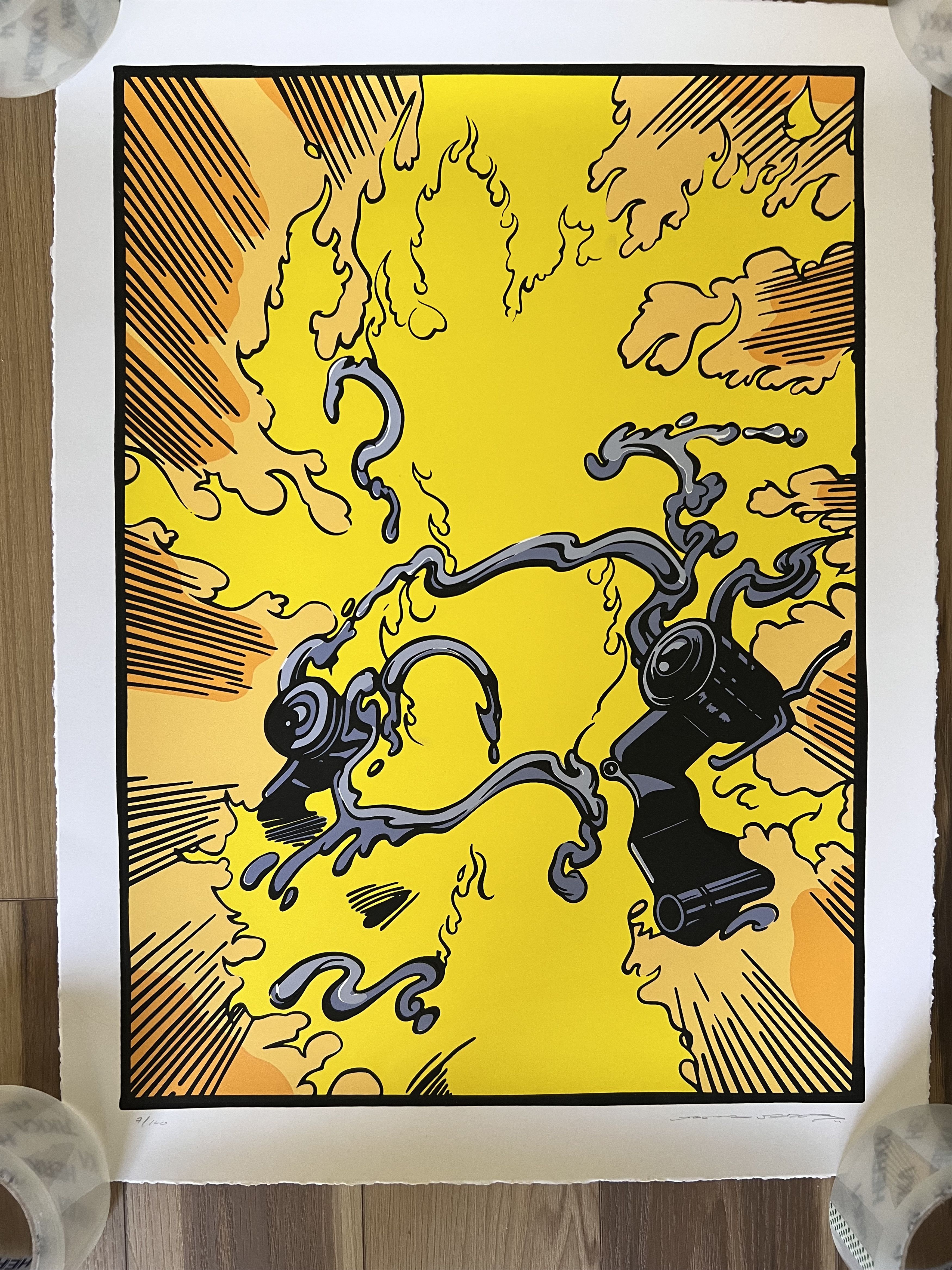 Joshua Vides Joshua Vides Exploding Shackles Signed Print Size ONE SIZE - 1 Thumbnail