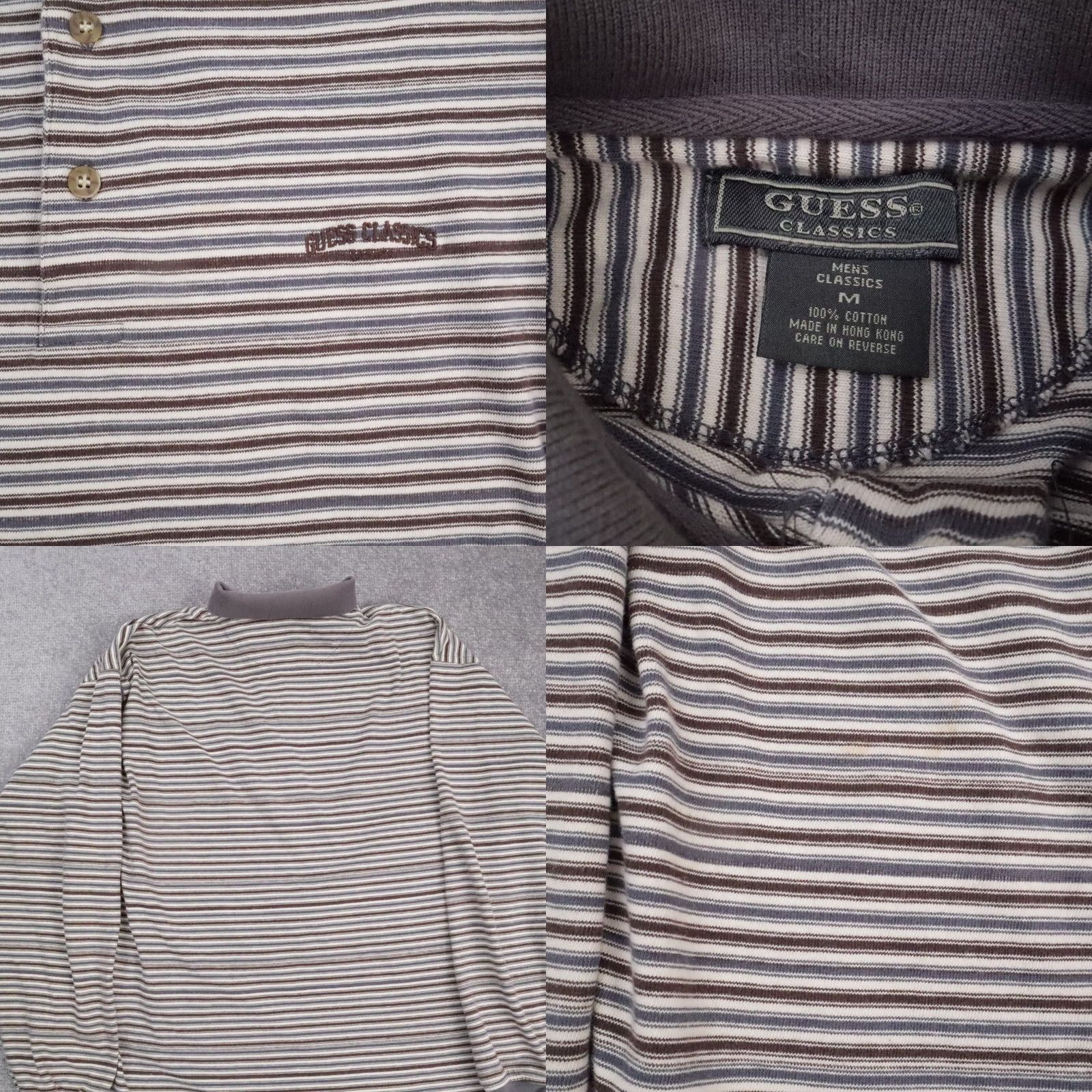 Guess GUESS Classics Shirt Medium Multicolor Long Sleeve Collared Cotton 90s VTG Size US M / EU 48-50 / 2 - 8 Thumbnail